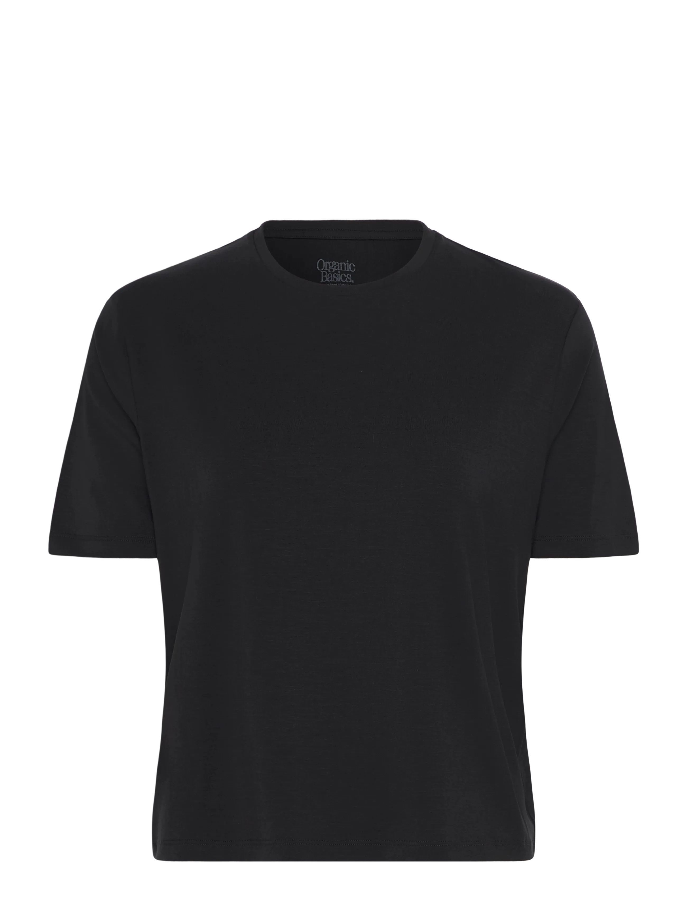 ORGANIC BASICS Soft Touch Boxy Tee Schwarz - XXS - Damen