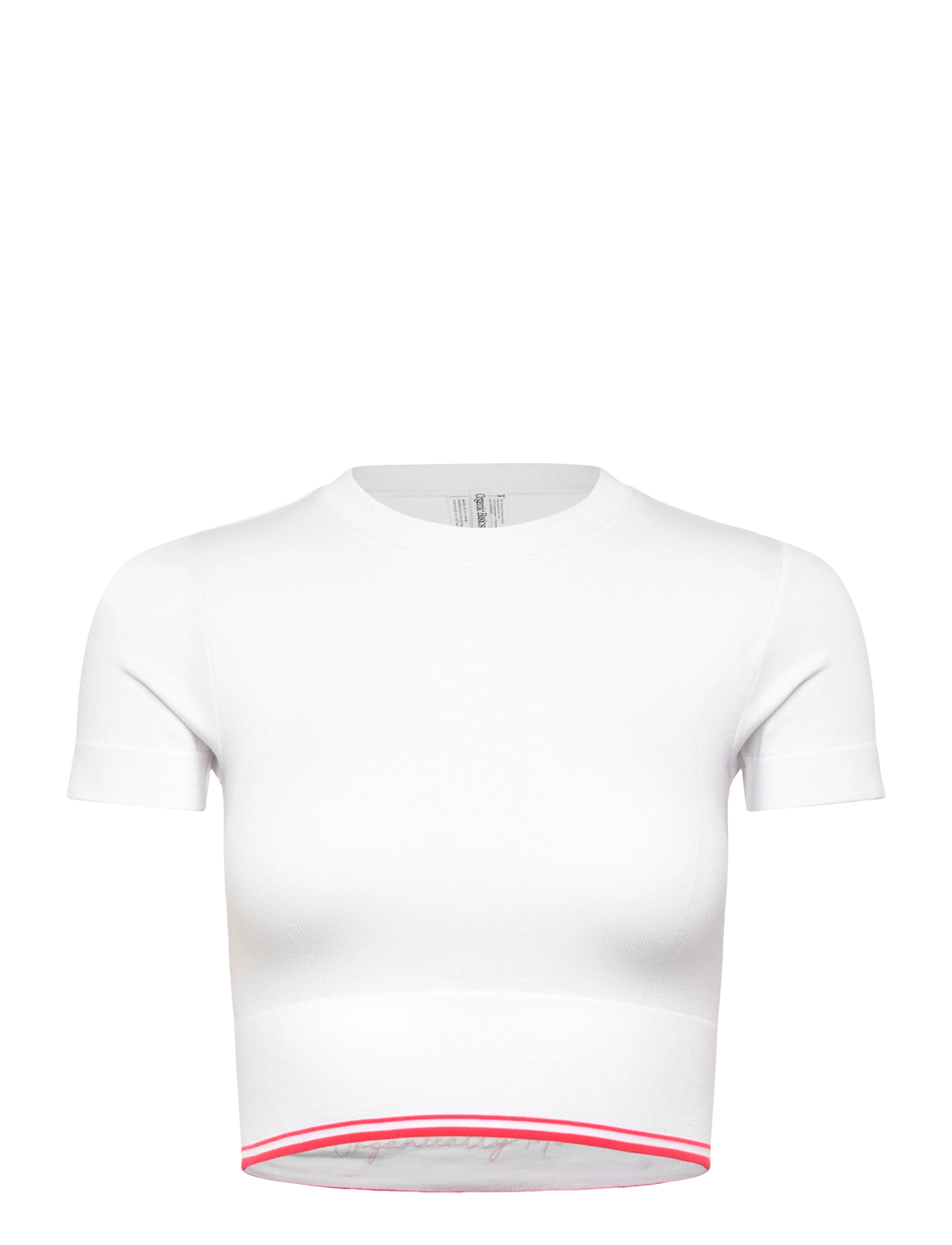 ORGANIC BASICS Luxe Touch Crop Tee Weiß - XXS - Damen