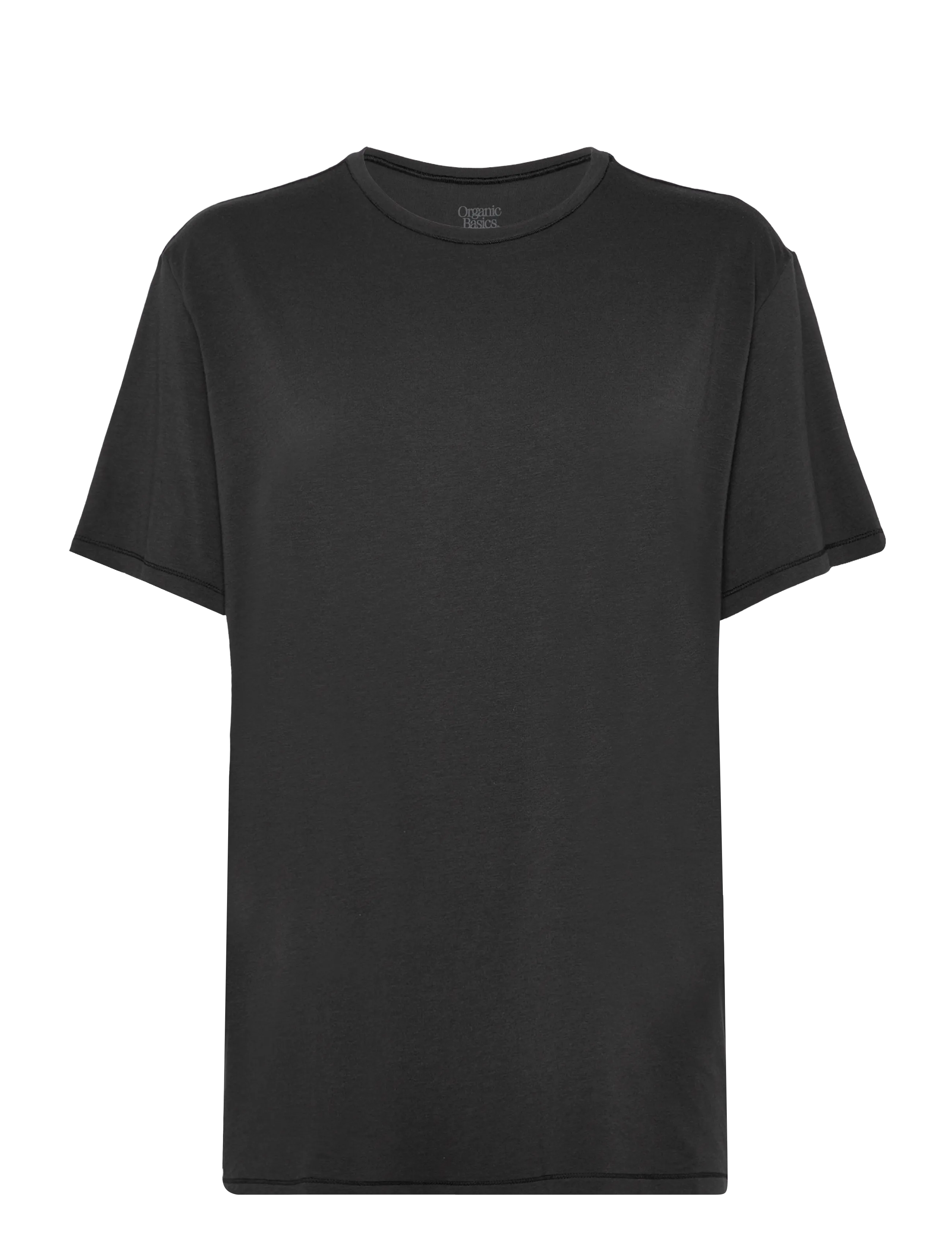 ORGANIC BASICS Easy Tee Schwarz - XXS - Damen