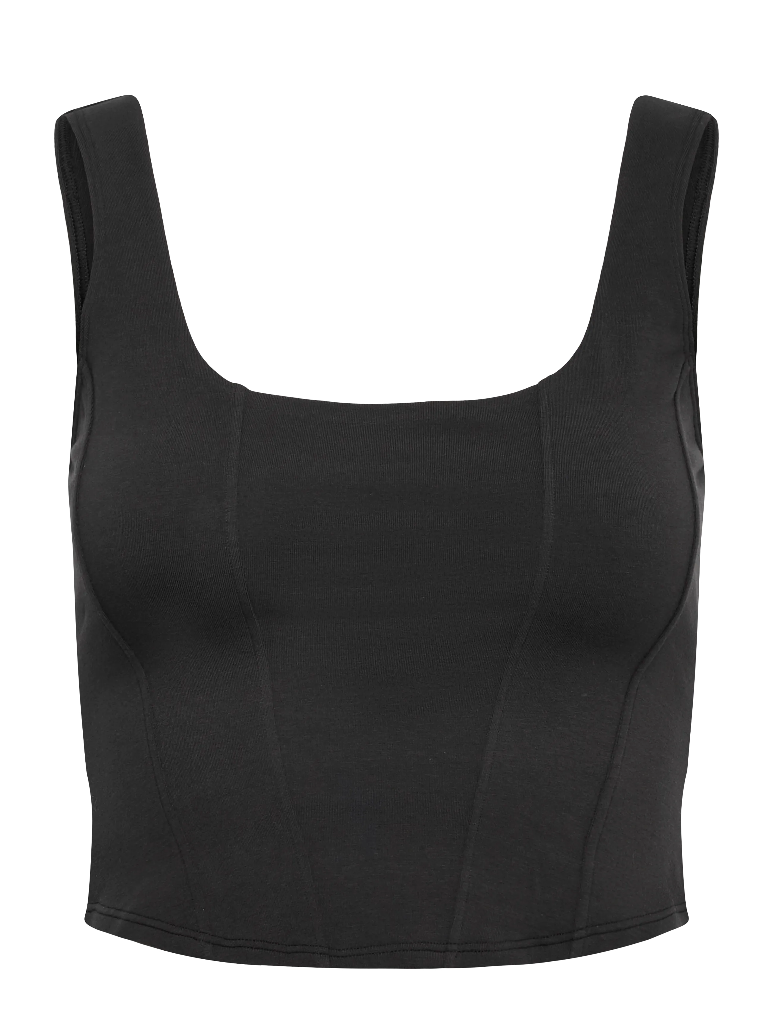 Organic Basics Flex Corset Top - Bras - BLACK / black