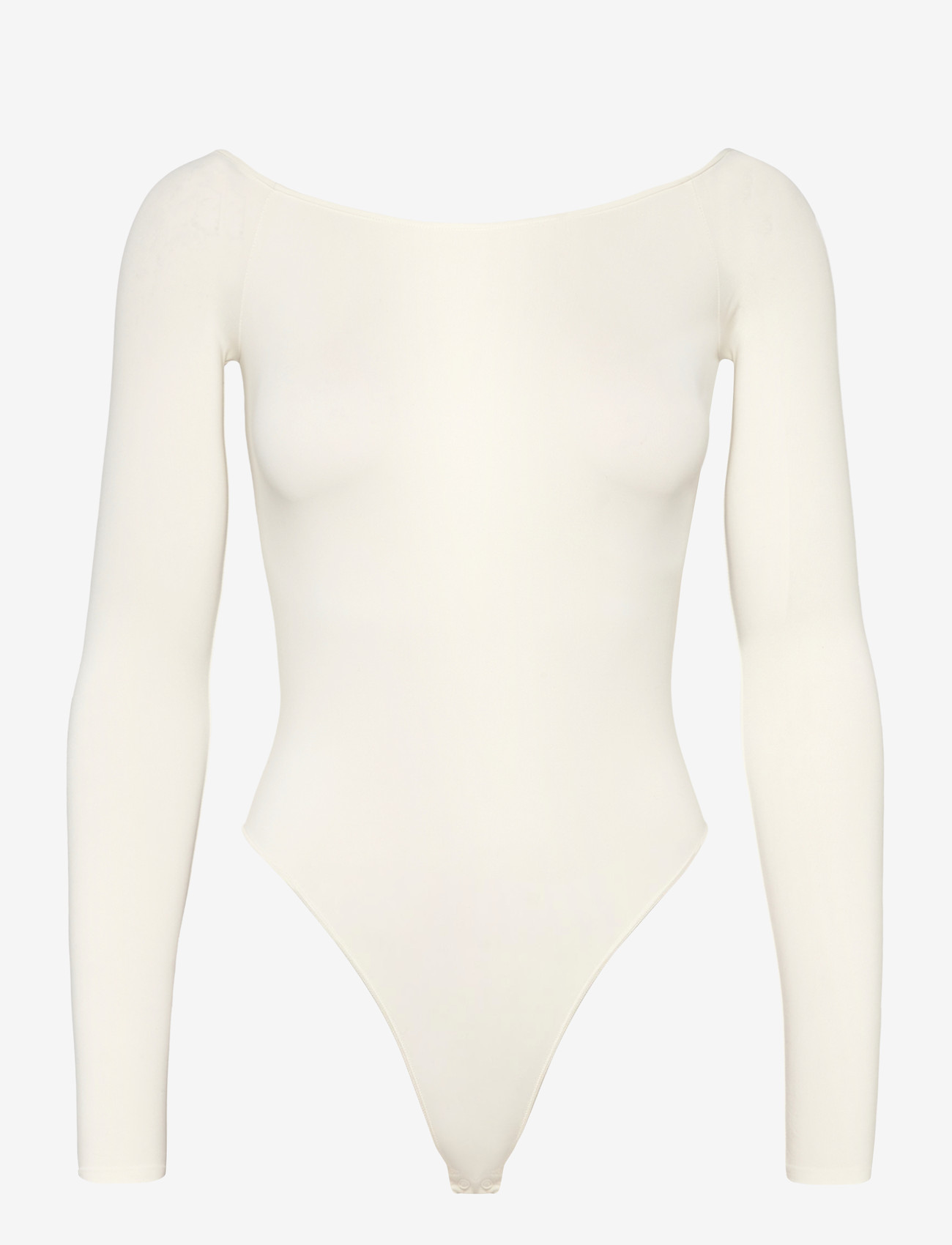 Organic Basics - Smooth Off-Shoulder Bodysuit - bodies & slips - off white - 0
