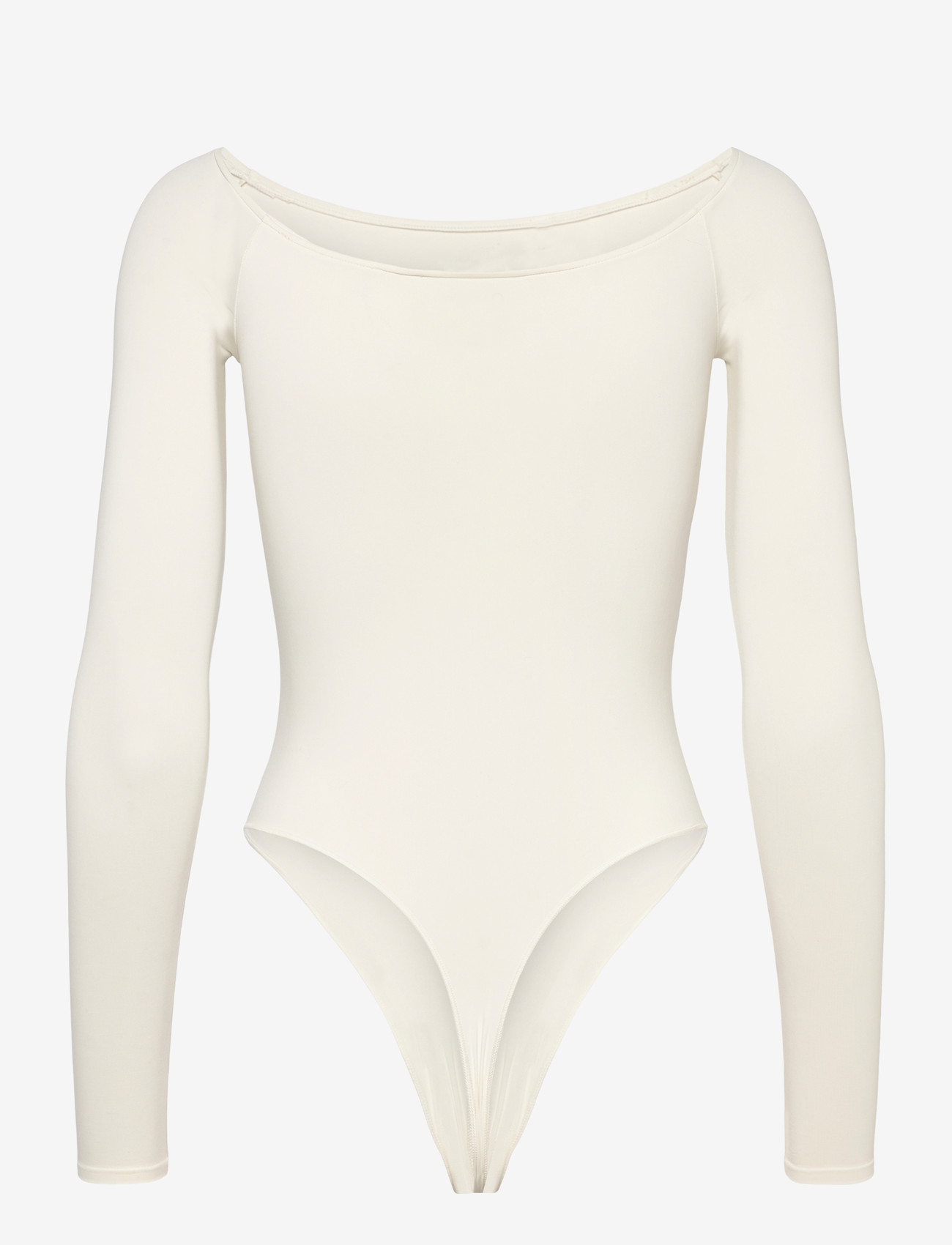 Organic Basics - Smooth Off-Shoulder Bodysuit - bodies & slips - off white - 1