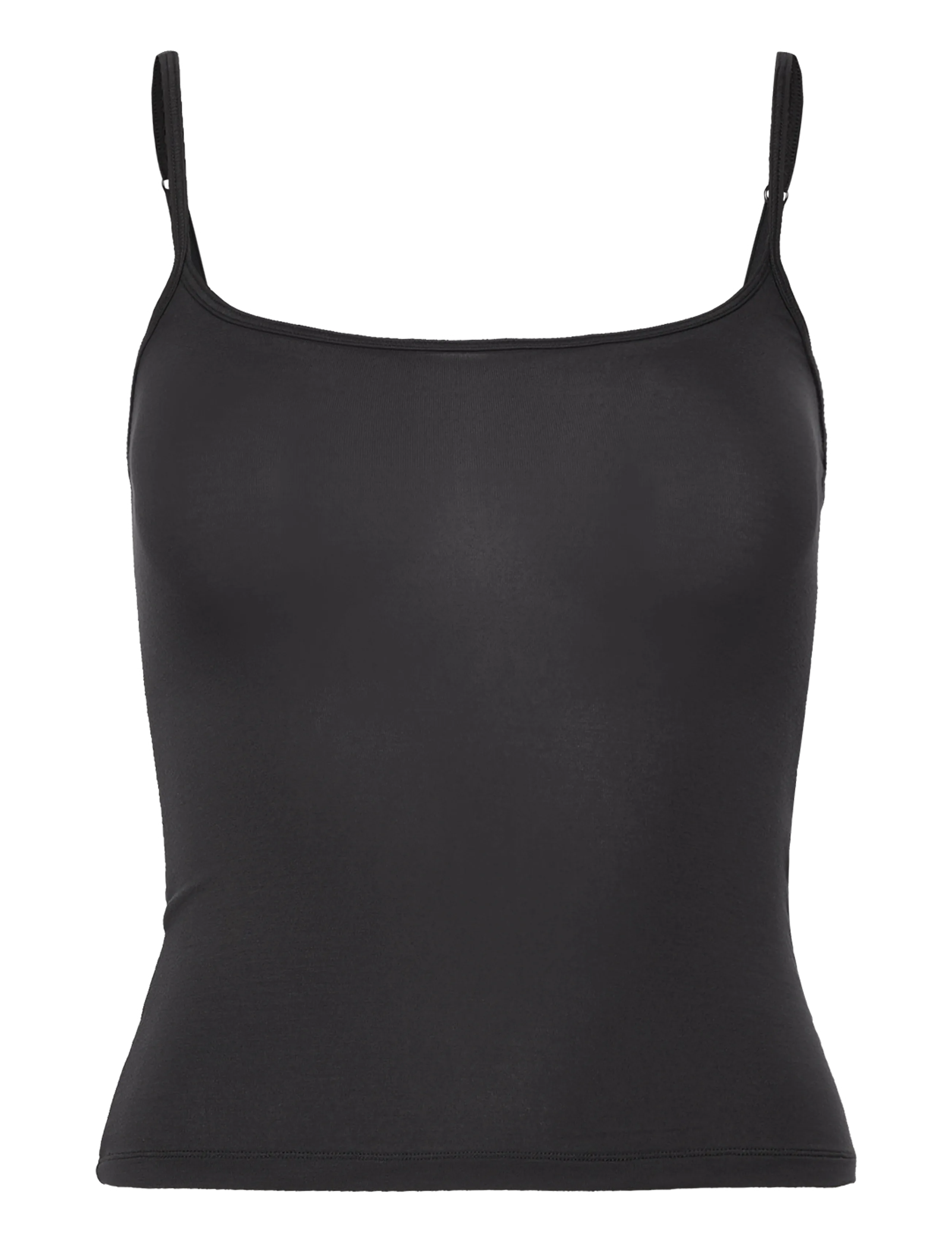 Organic Basics Soft Touch Veil Cami - Kläder - BLACK / black