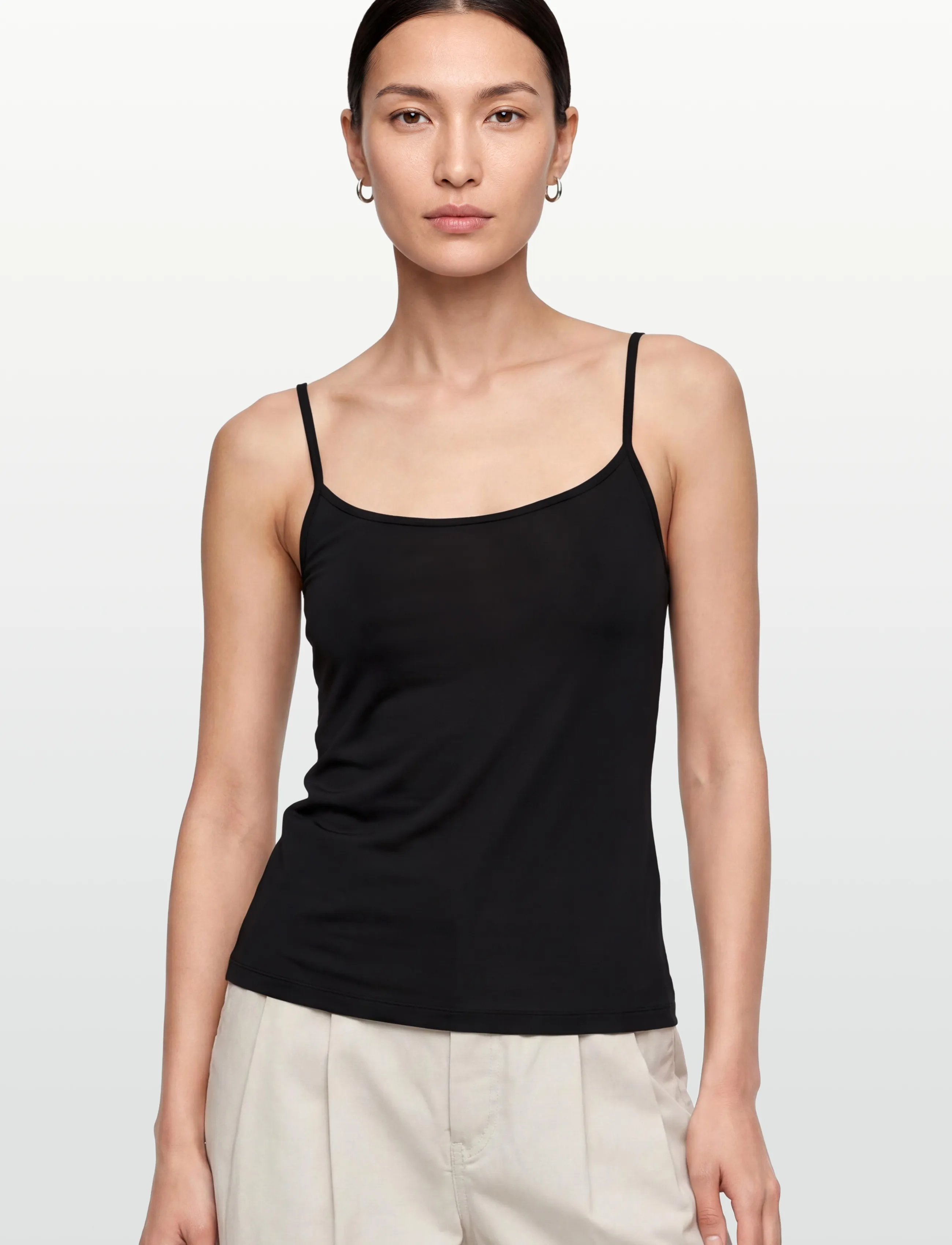 Organic Basics - Soft Touch Veil Cami - palaidinukės be rankovių - black - 3