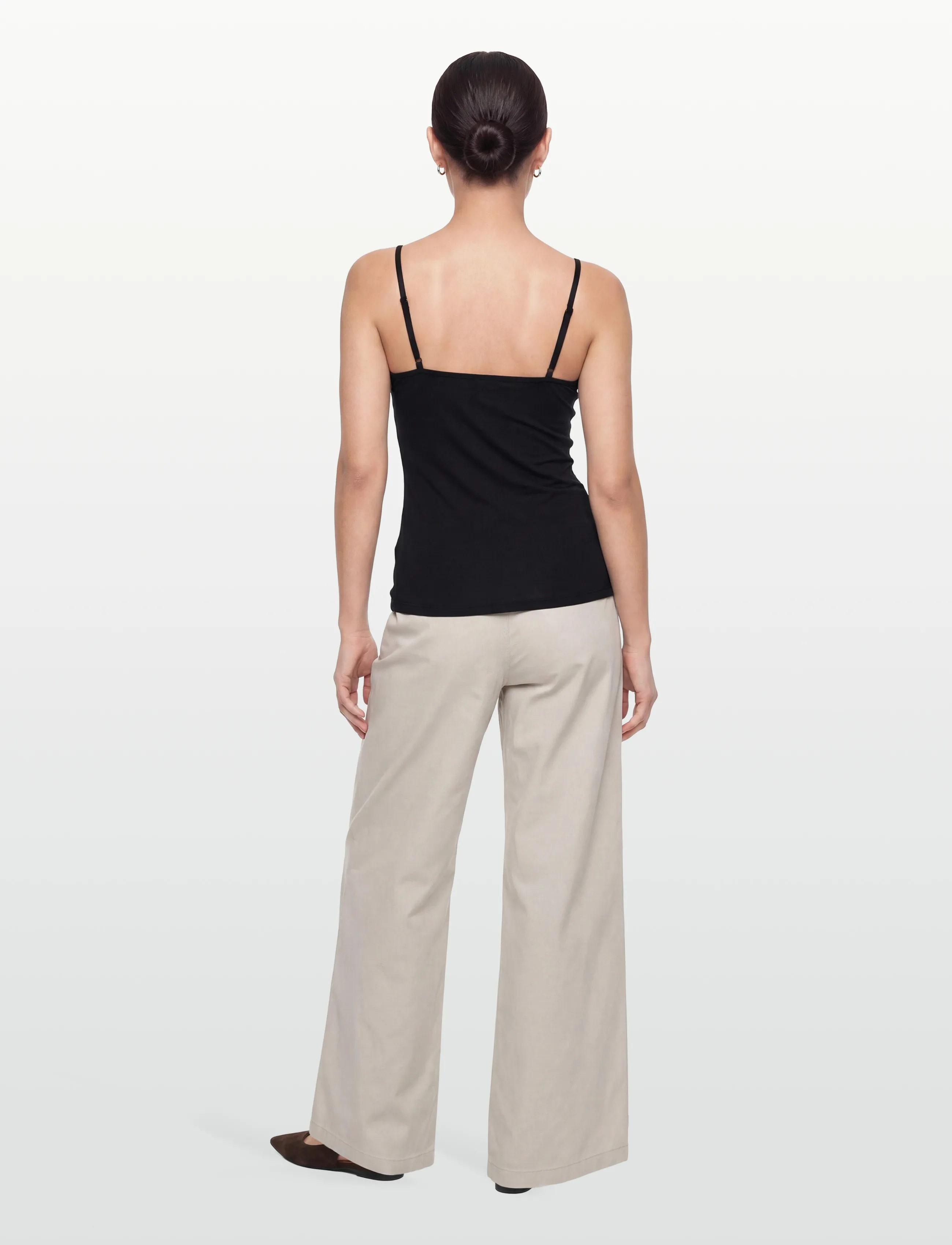 Organic Basics - Soft Touch Veil Cami - palaidinukės be rankovių - black - 4