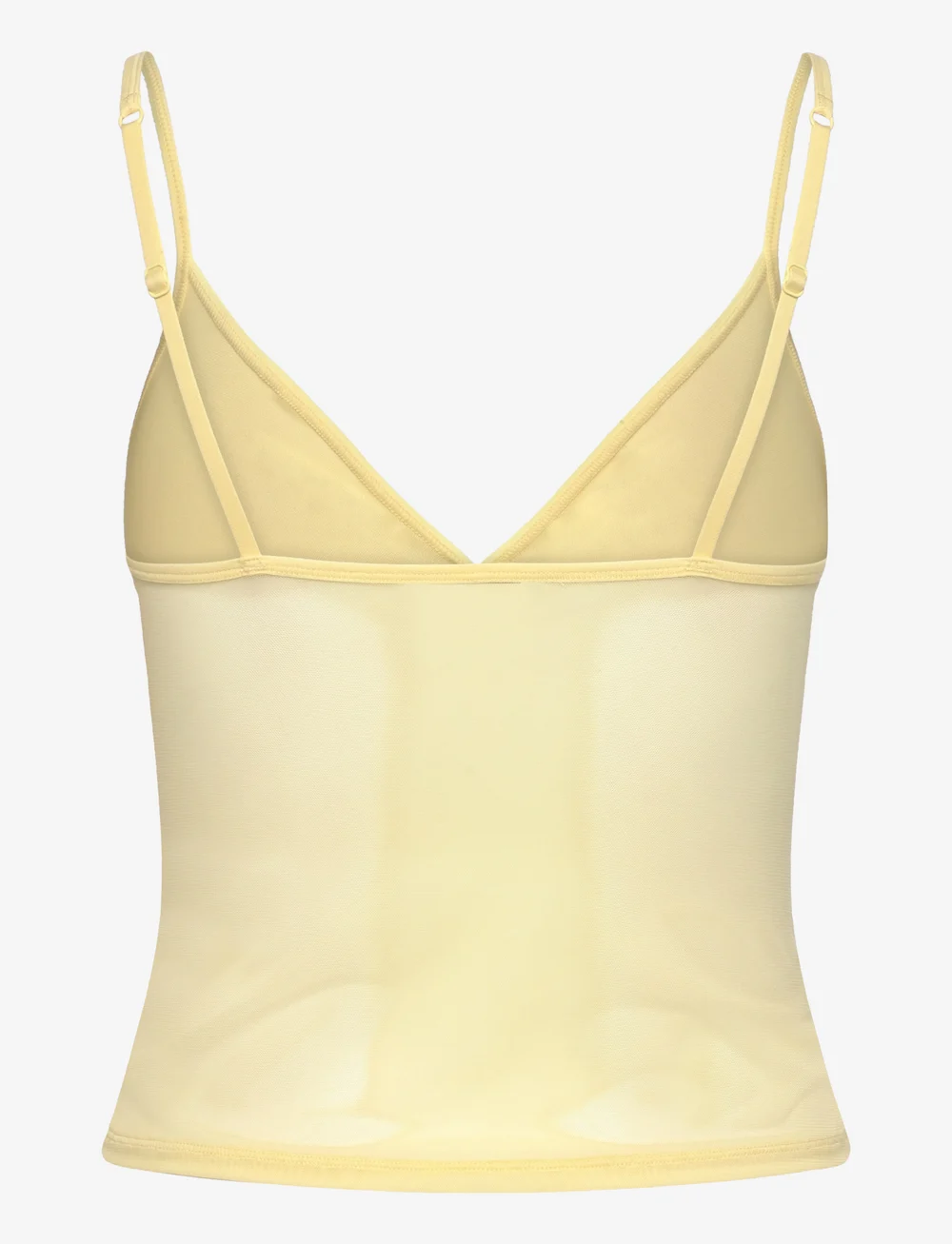 Organic Basics - Mesh Cami - góry - light lemon - 2