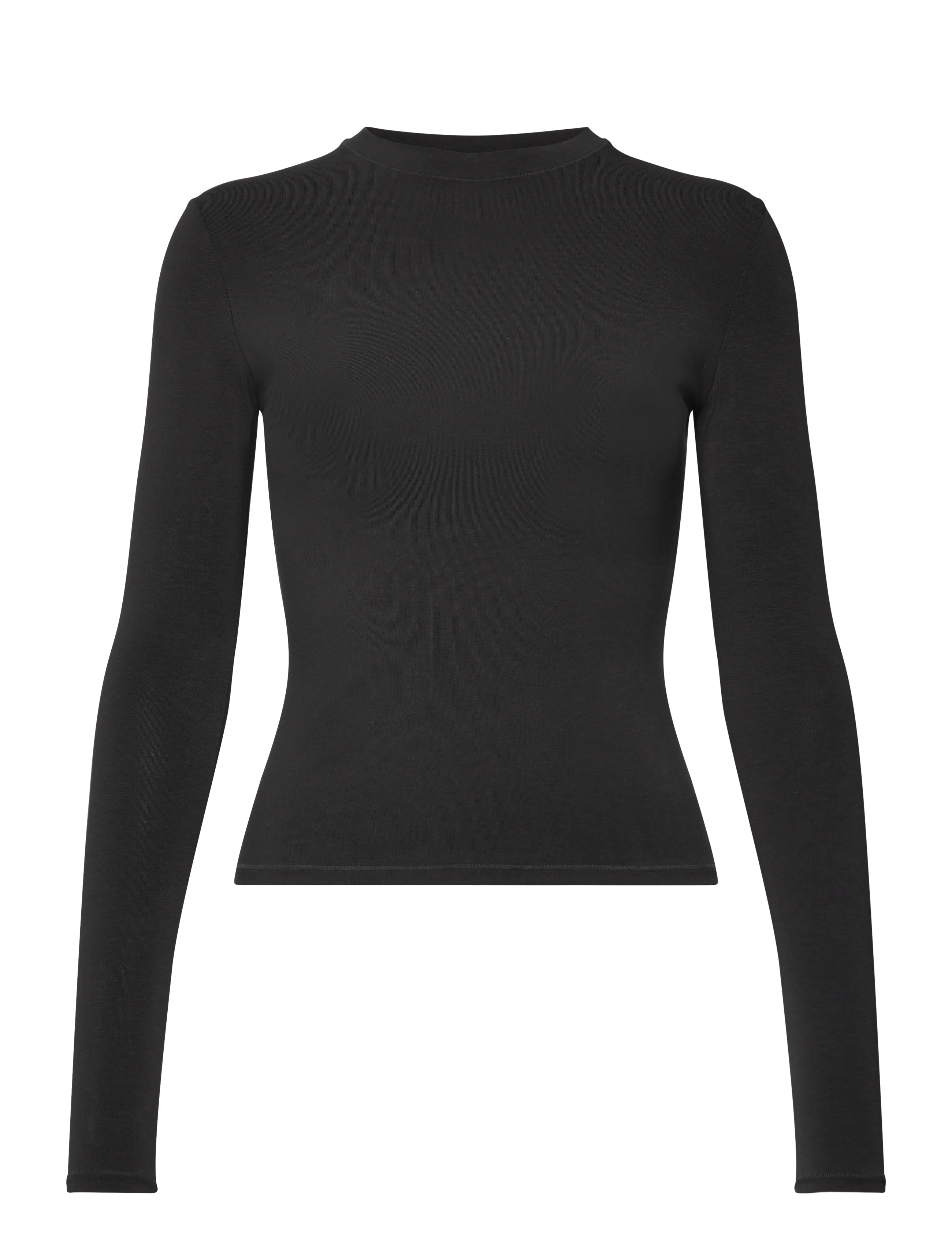 Organic Basics Flex Long Sleeve Tee - Överdelar - BLACK / black