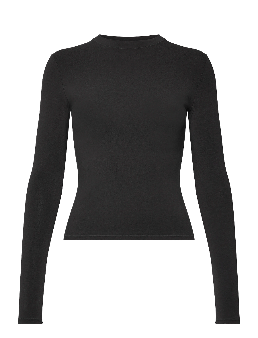 Organic Basics - Flex Long Sleeve Tee - Överdelar - black - 1