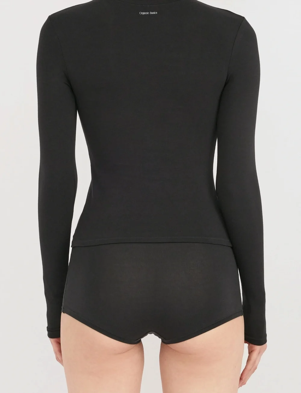 Organic Basics - Flex Long Sleeve Tee - Öö- ja puhkerõivad - black - 4