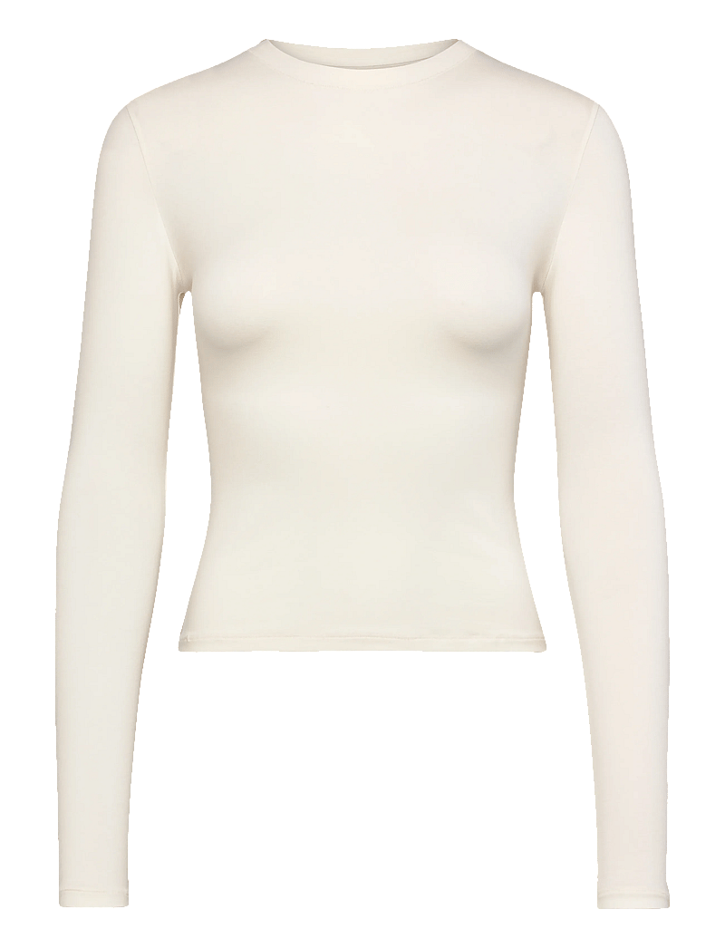 Organic Basics - Flex Long Sleeve Tee - sov- & loungeplagg - off white - 1