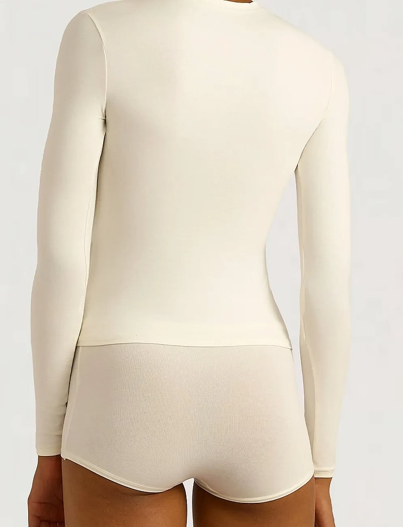 Organic Basics - Flex Long Sleeve Tee - sov- & loungeplagg - off white - 3