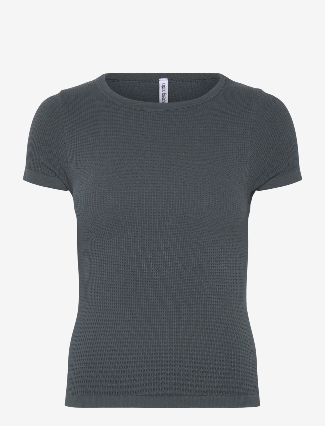 Organic Basics - Seamless Waffle Tee - tops - thunder - 0