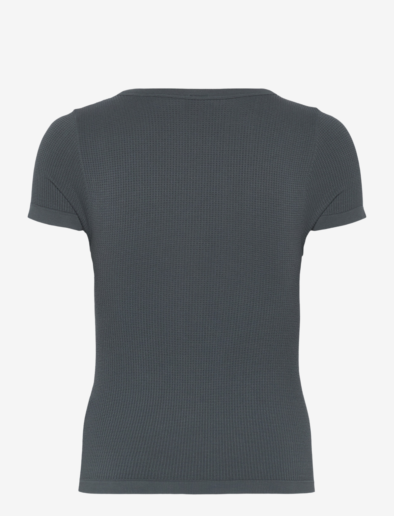 Organic Basics - Seamless Waffle Tee - tops - thunder - 1