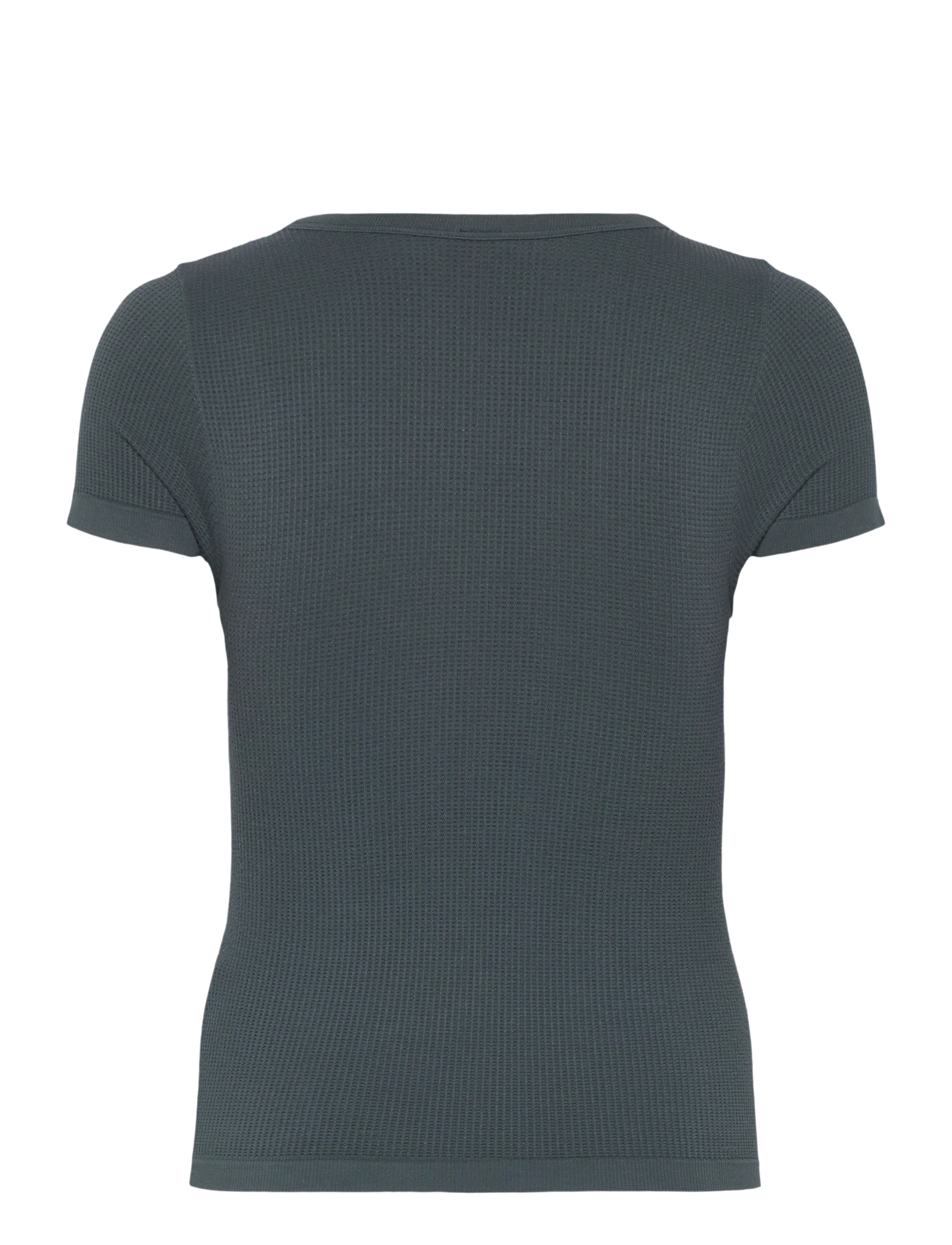 Organic Basics - Seamless Waffle Tee - tops - thunder - 1