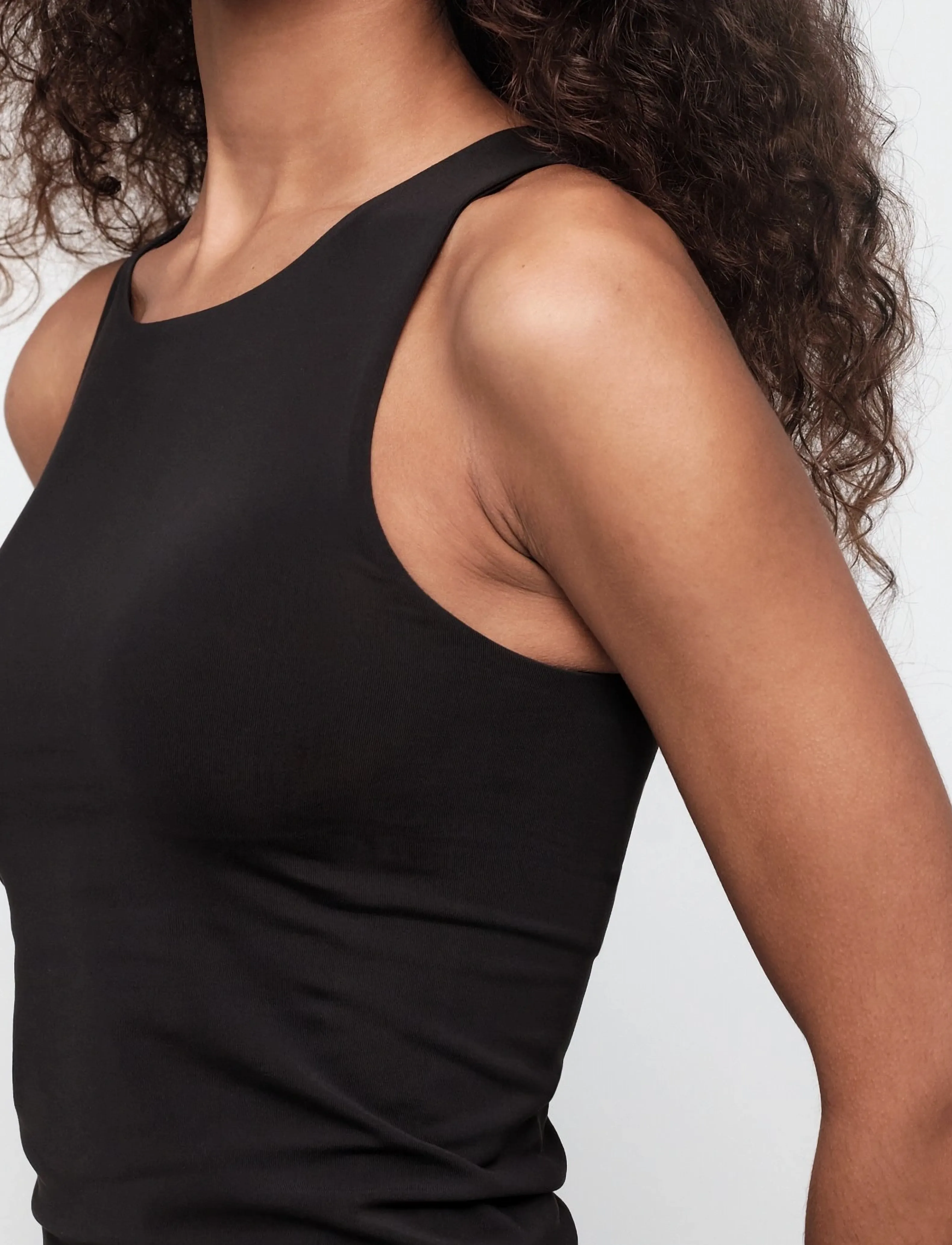 Organic Basics - Smooth Tank Top - brassières - black - 5