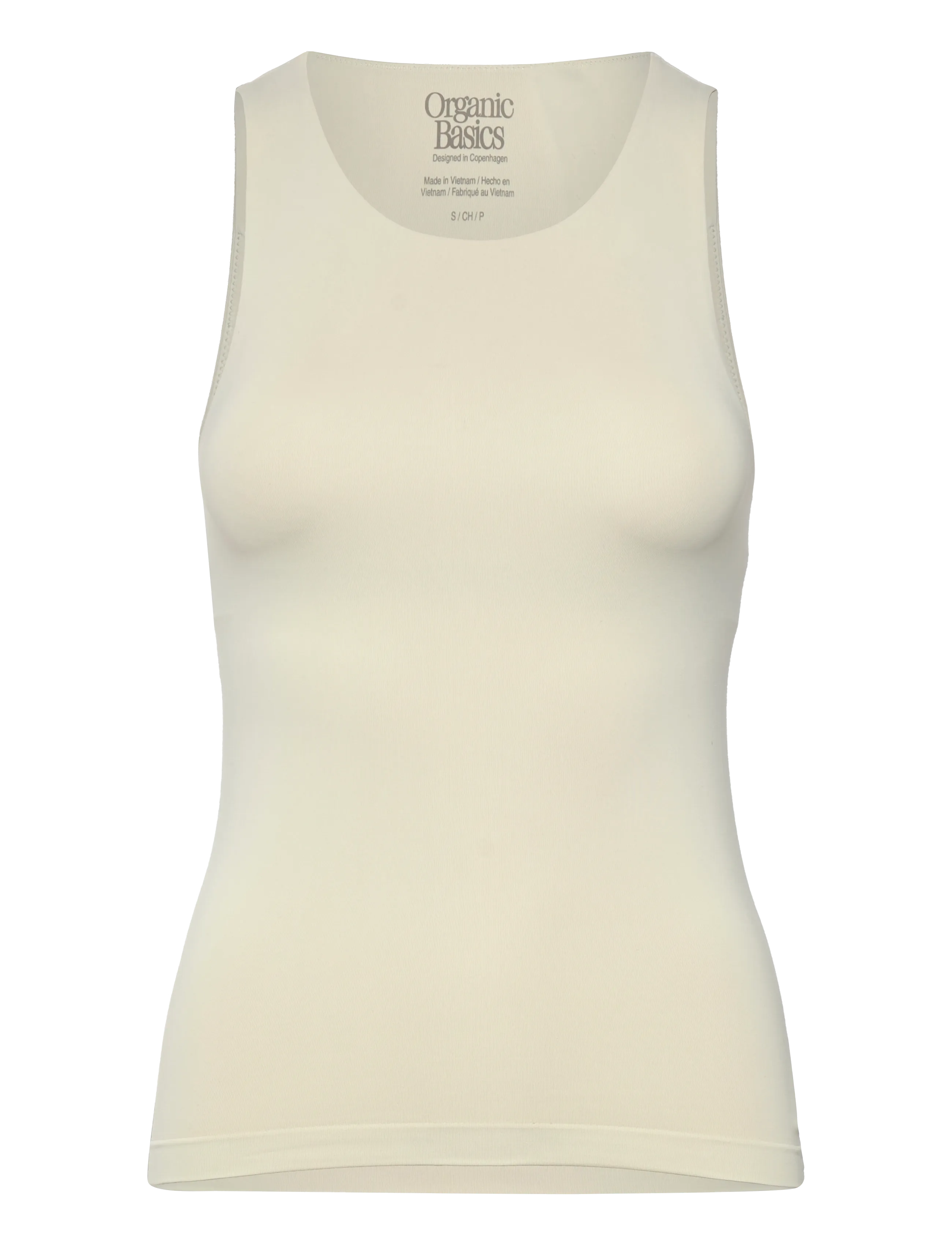 Organic Basics Smooth Tank Top - Organic Basics - LIGHT JADE / cream