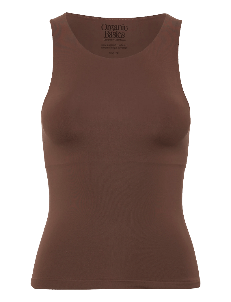 Organic Basics - Smooth Tank Top - tank top-bh'er - walnut - 1