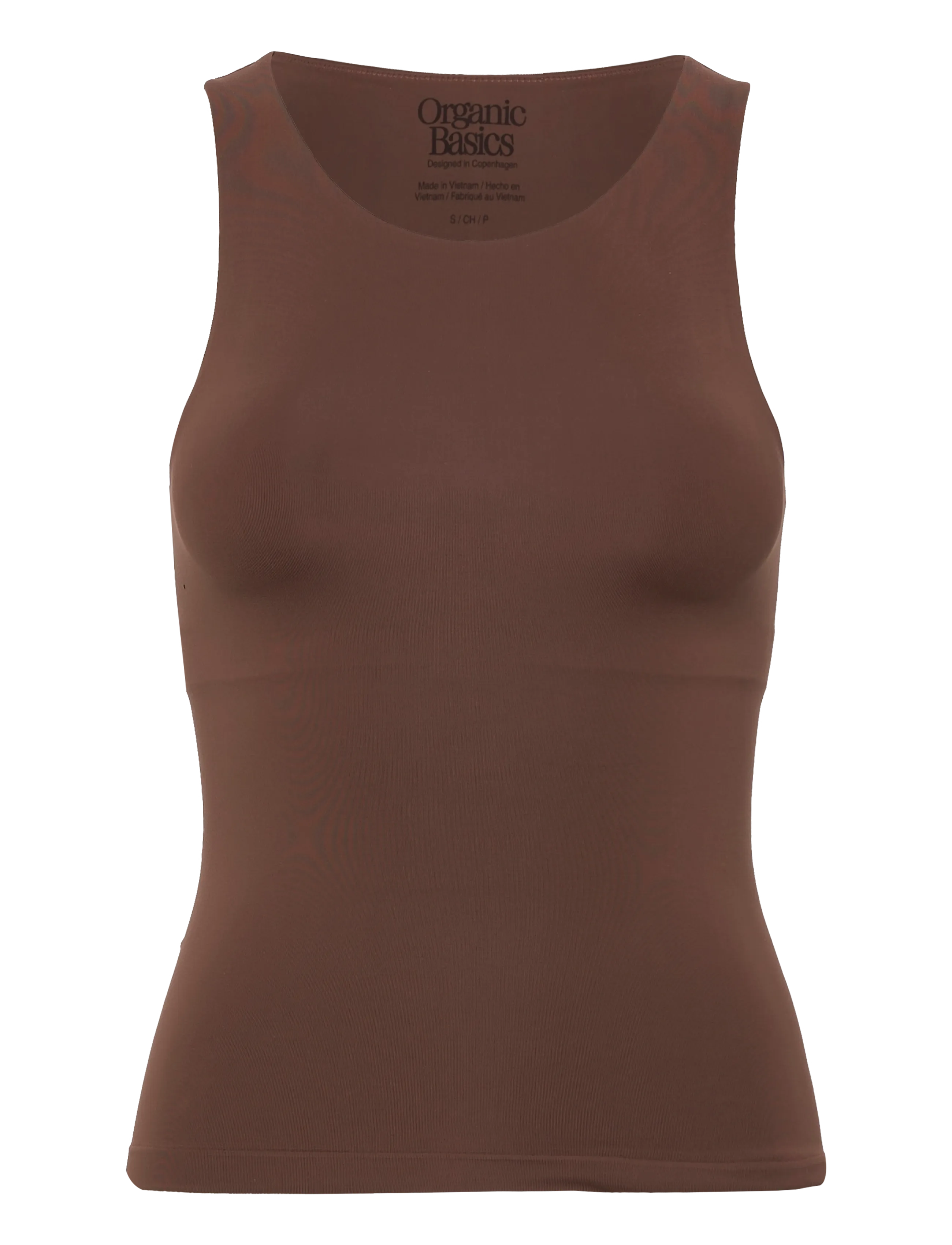 Organic Basics Smooth Tank Top - BHs - WALNUT / brown