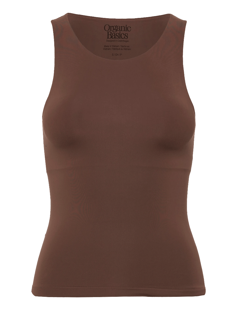 Organic Basics - Smooth Tank Top - tank-top-bhs - walnut - 1