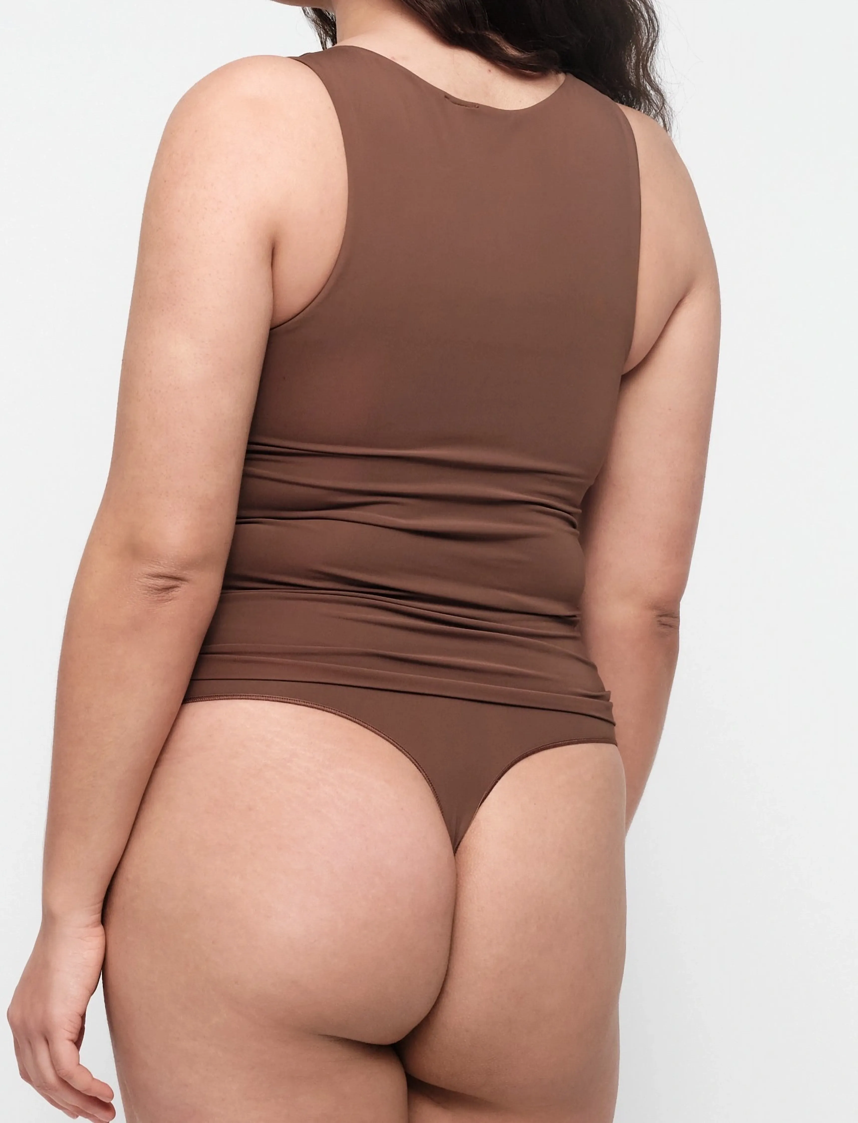 Organic Basics - Smooth Tank Top - tank-top-bhs - walnut - 4