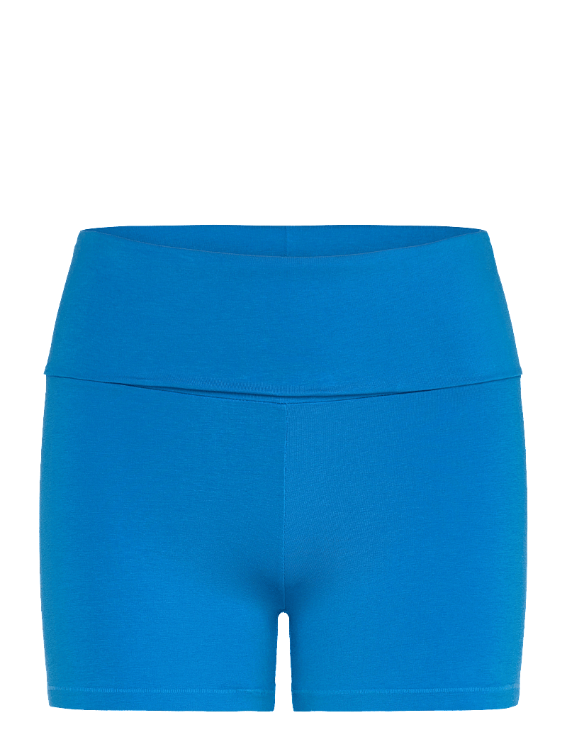 Organic Basics - Flex Foldover Shorts - shorts - azure blue - 1