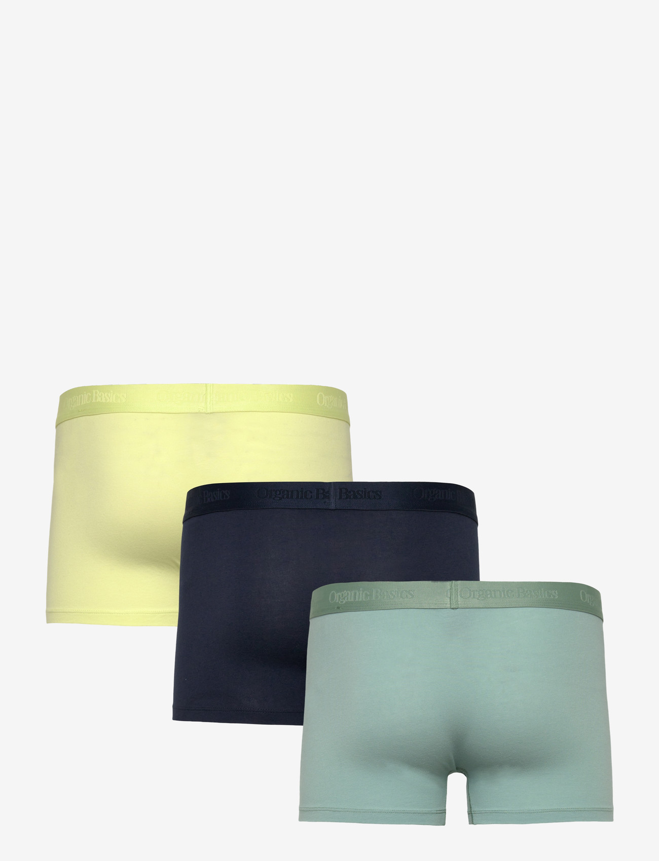 Organic Basics - Core Trunks 3-Pack - laveste priser - powder green / elderflower green / deep navy - 1