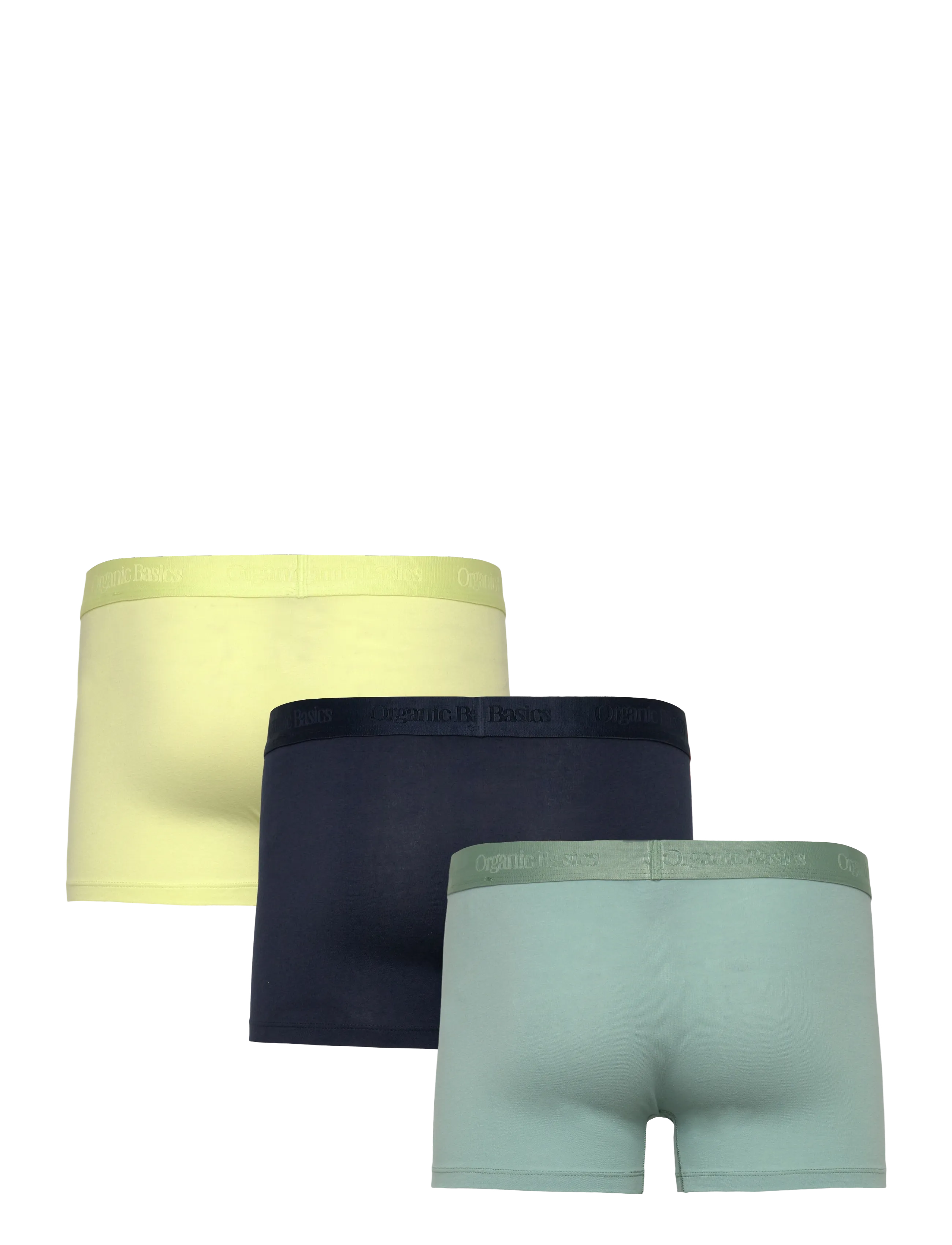Organic Basics - Core Trunks 3-Pack - laveste priser - powder green / elderflower green / deep navy - 1