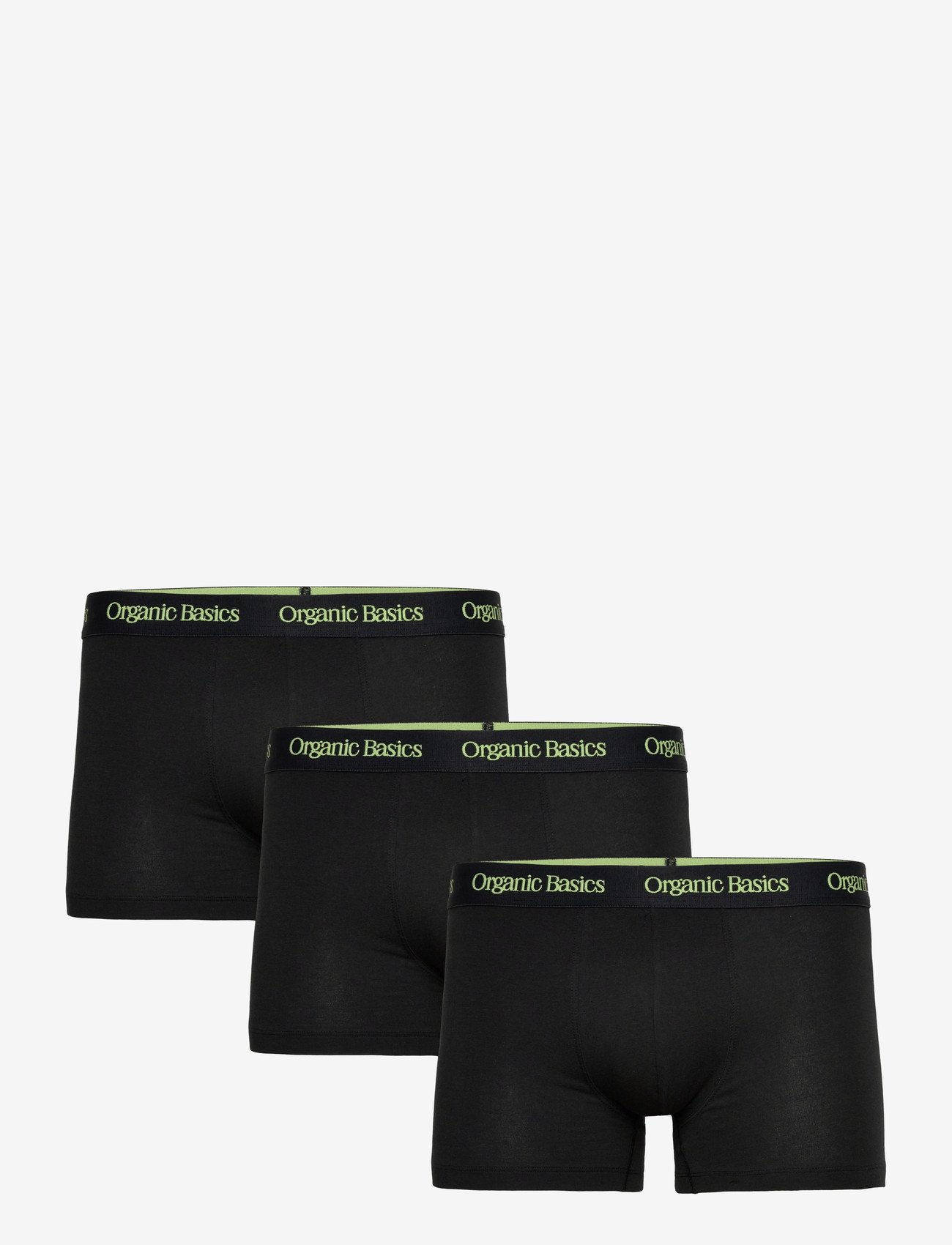 Organic Basics - Core Trunks 3-Pack - die niedrigsten preise - black / spring green - 0