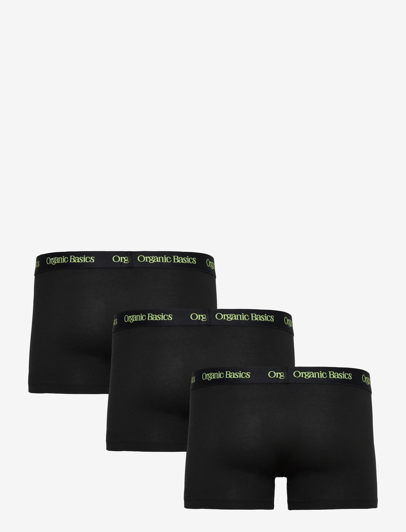 Organic Basics - Core Trunks 3-Pack - die niedrigsten preise - black / spring green - 1