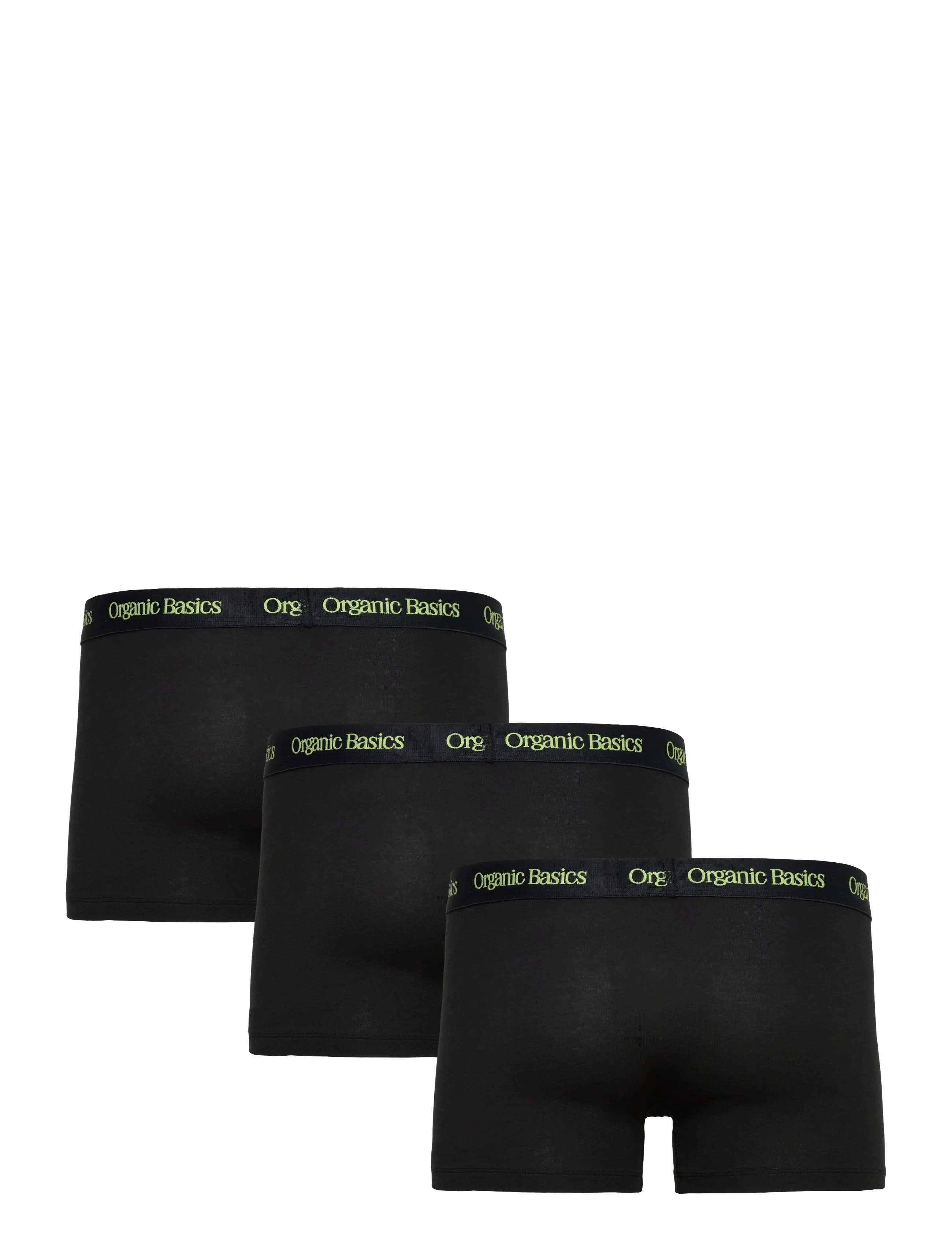 Organic Basics - Core Trunks 3-Pack - lowest prices - black / spring green - 1