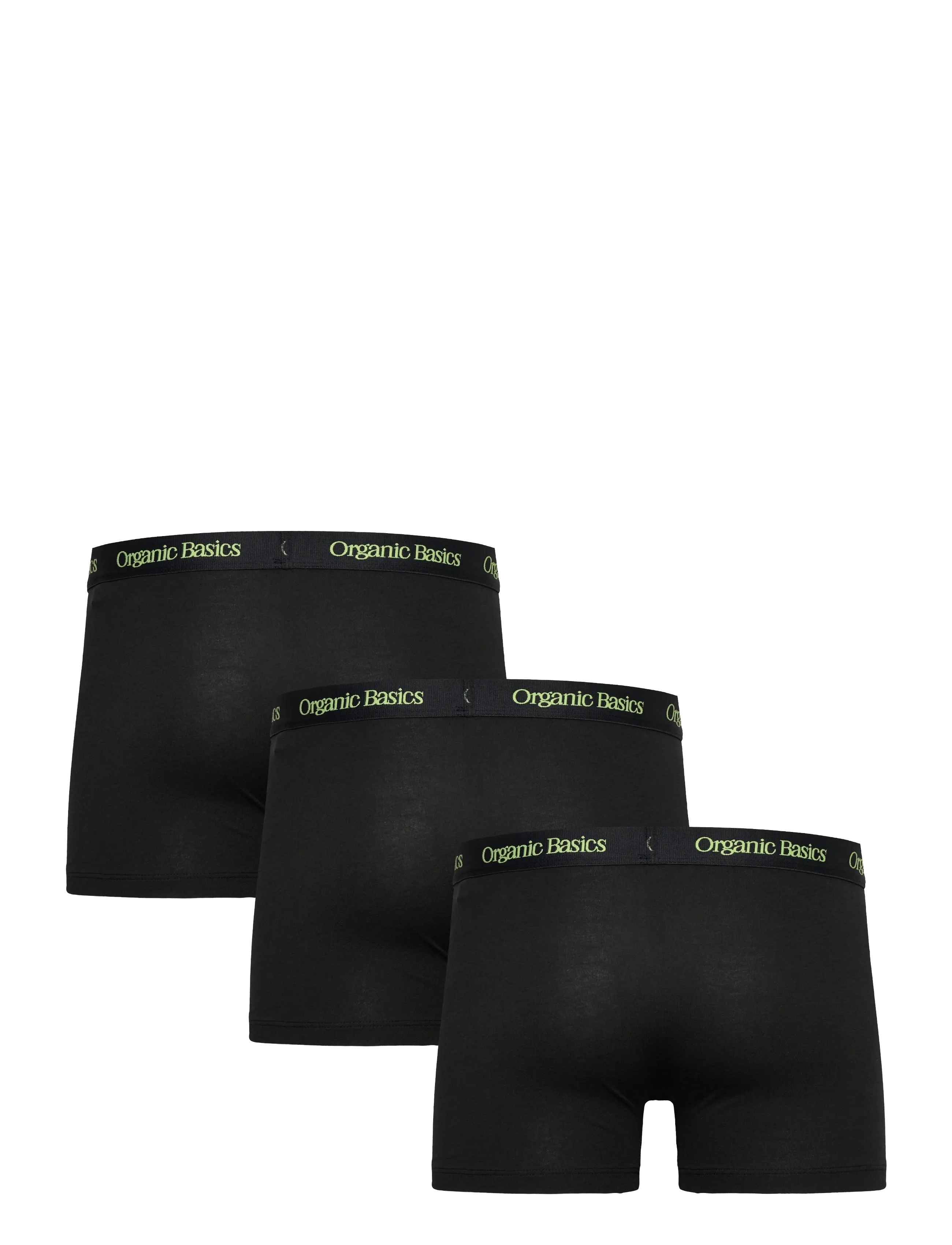 Organic Basics - Core Trunks 3-Pack - die niedrigsten preise - black / spring green - 1