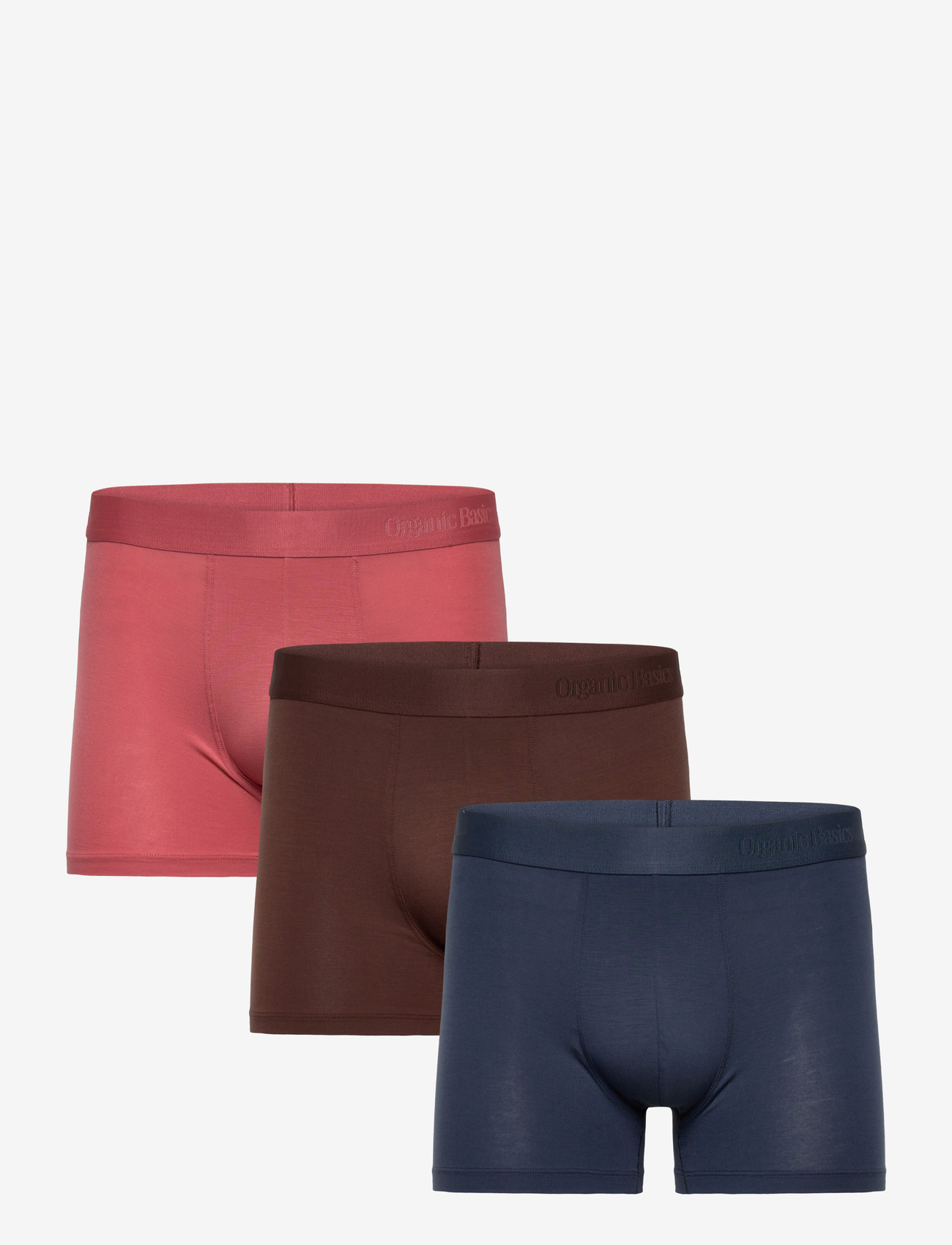 Organic Basics - Soft Touch Trunks 3-pack - boxershorts - terracotta / rich brown / midnight blue - 0