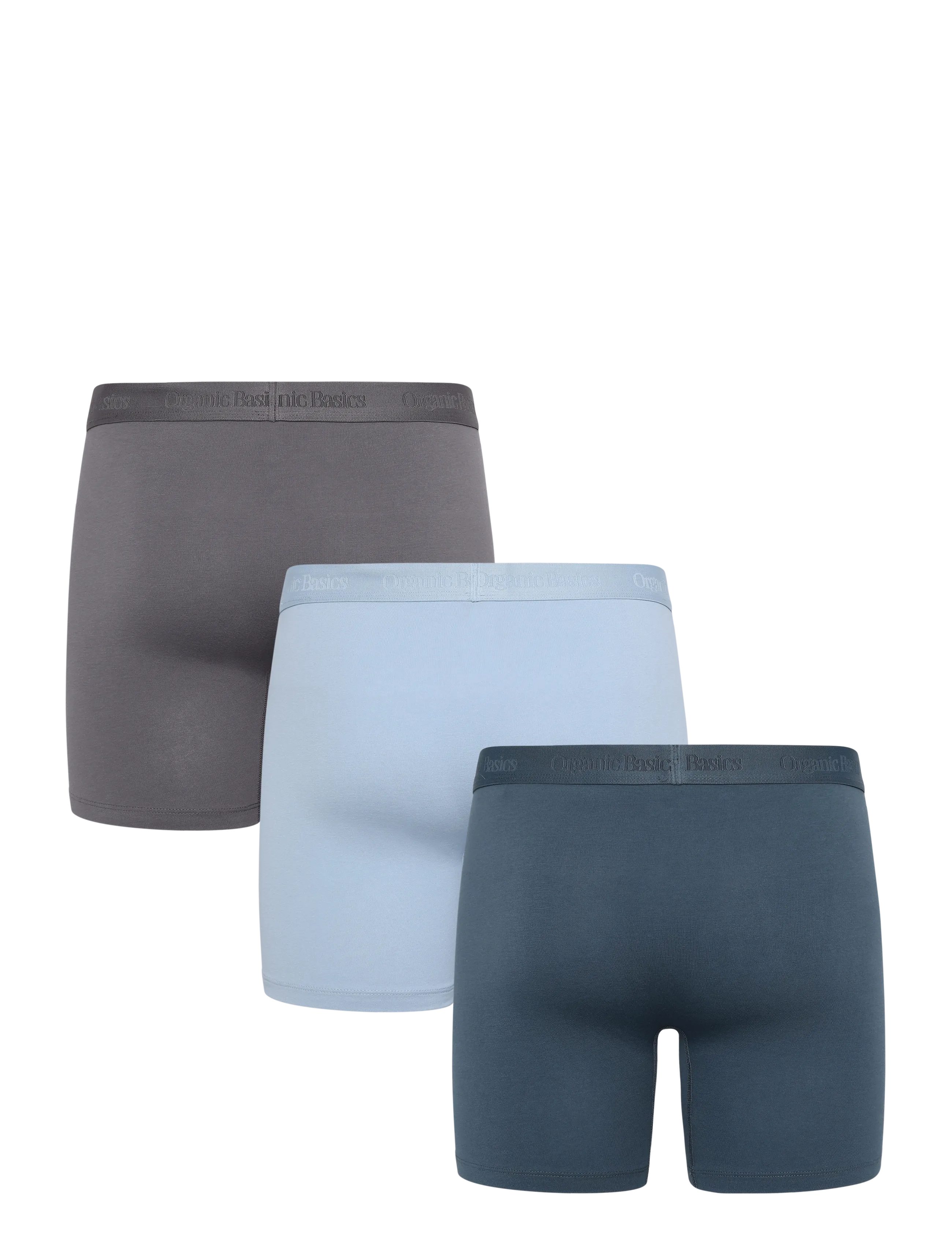 Organic Basics - Core Boxer Briefs 3-Pack - multipack kalsonger - pavement / thunder / cloudy blue - 1