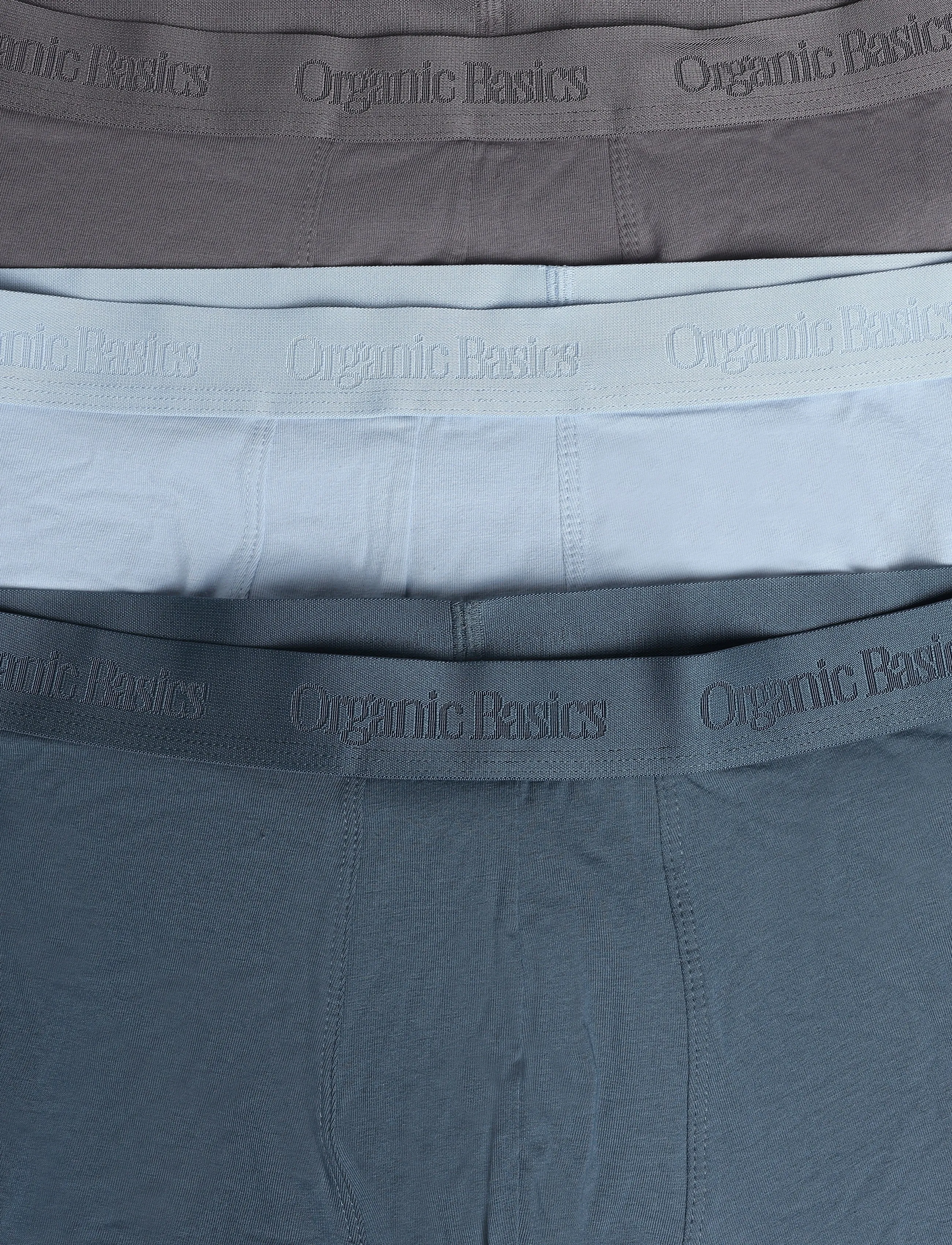 Organic Basics - Core Boxer Briefs 3-Pack - multipack kalsonger - pavement / thunder / cloudy blue - 2