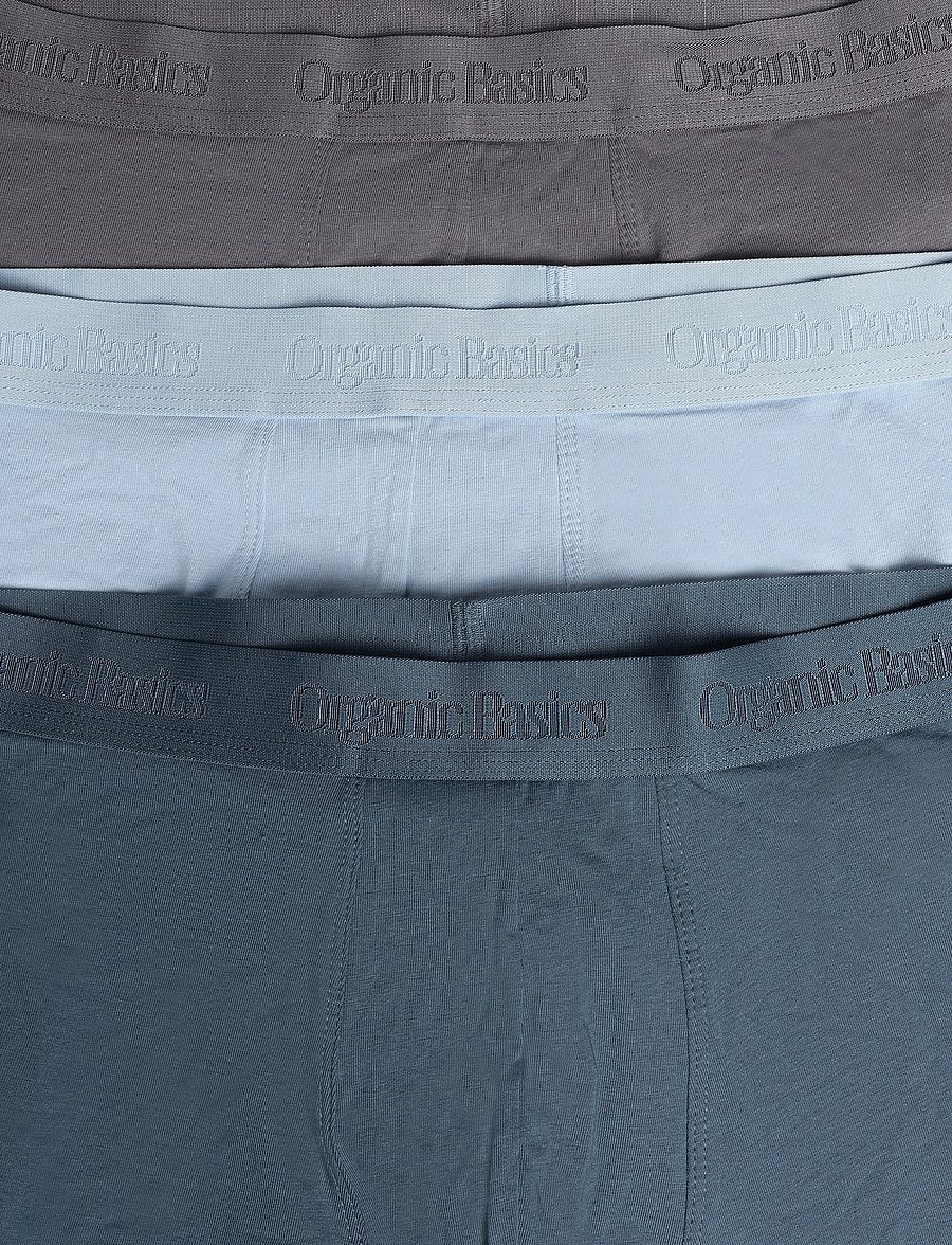 Organic Basics - Core Boxer Briefs 3-Pack - multipack kalsonger - pavement / thunder / cloudy blue - 2