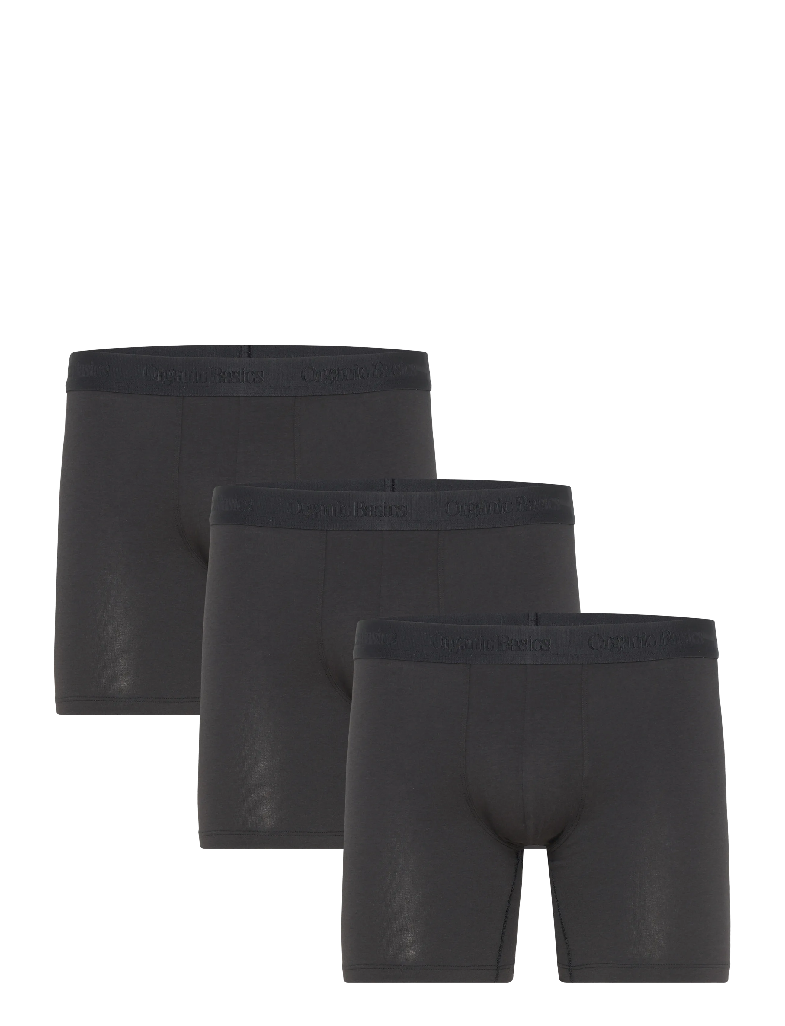 Organic Basics Core Boxer Briefs 3-Pack - E-smaspäev - BLACK / BLACK / BLACK / black