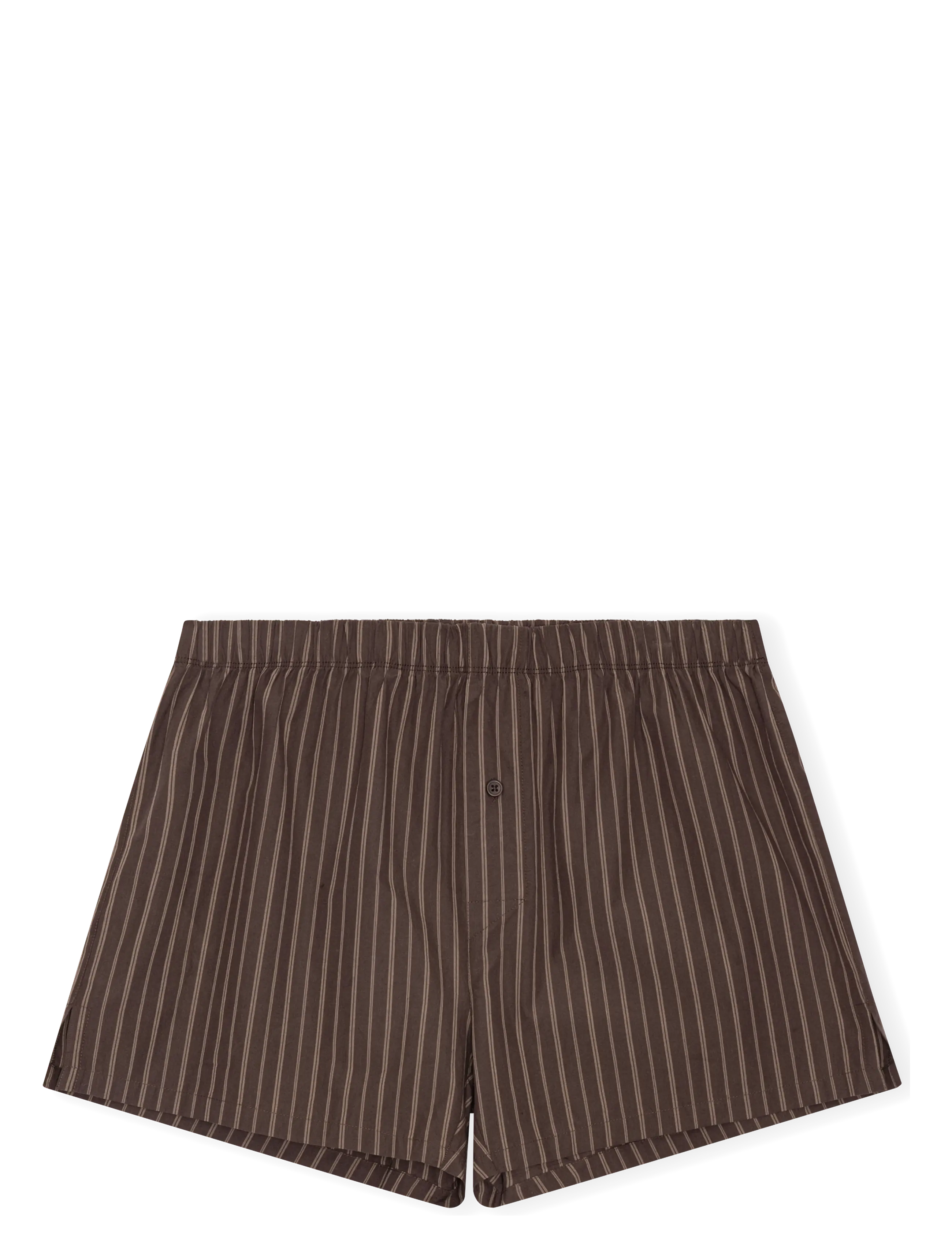Organic Basics Core Icon Boxer Shorts 2-pack - Uus - TRUFFLE STRIPE / PAVEMENT / brown