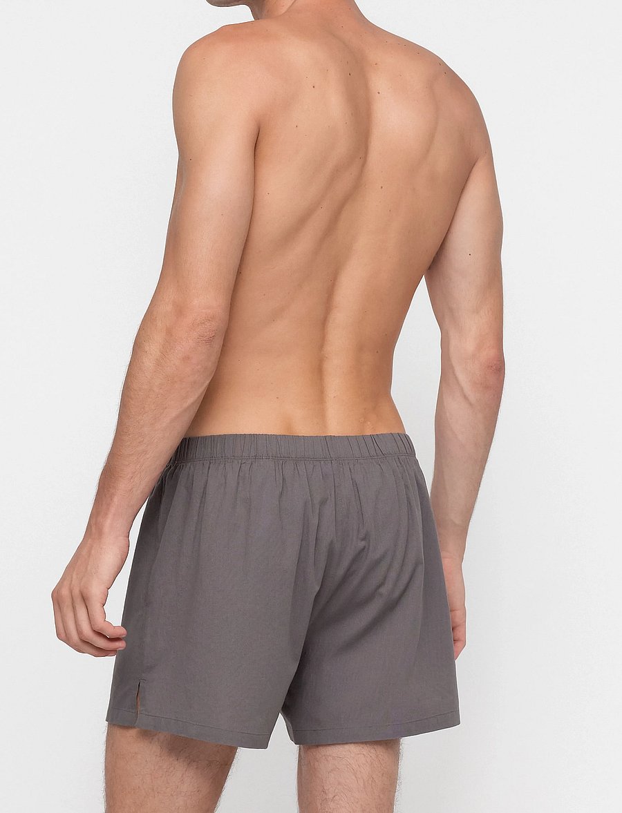 Organic Basics - Core Icon Boxer Shorts 2-pack - multipack kalsonger - truffle stripe / pavement - 3