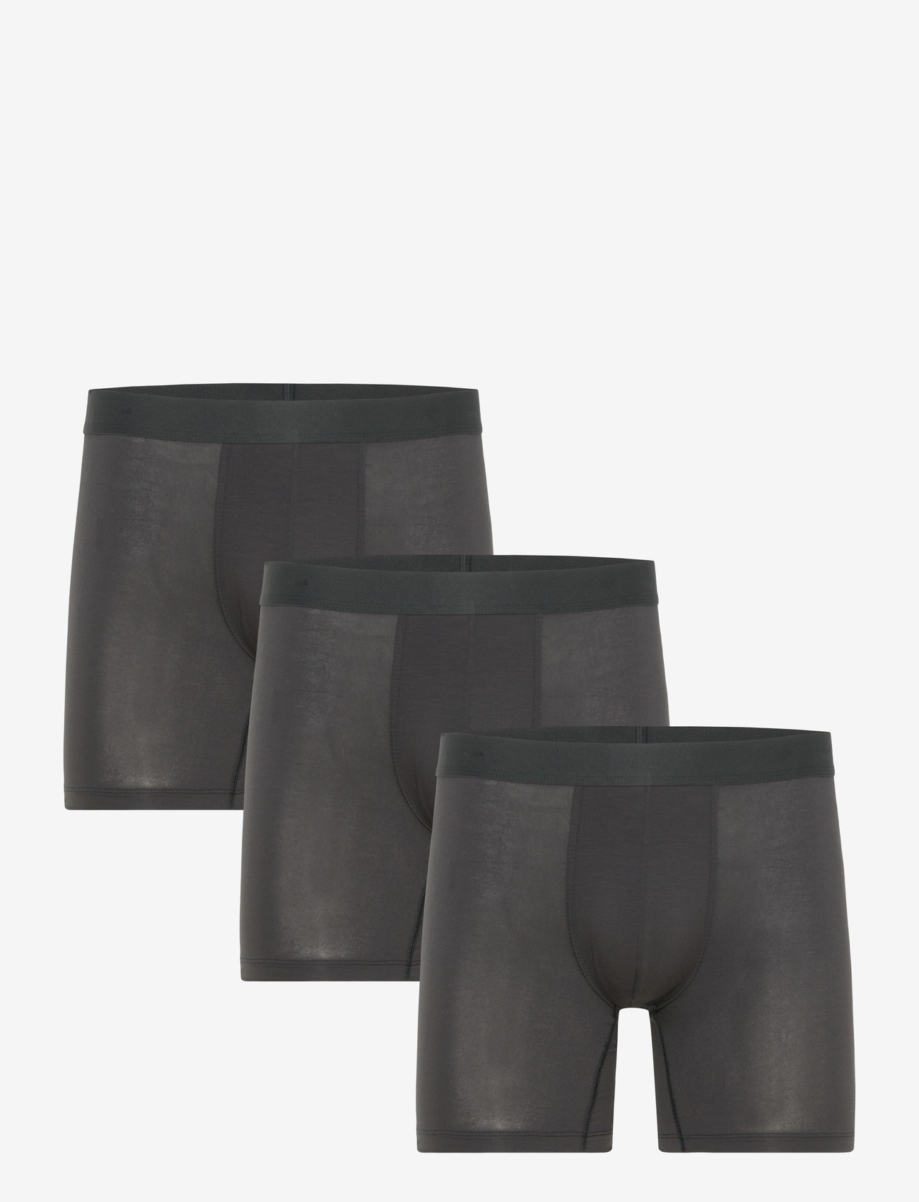 Organic Basics - Premium Boxer Briefs 3-pack - boxershorts - black / black / black - 1