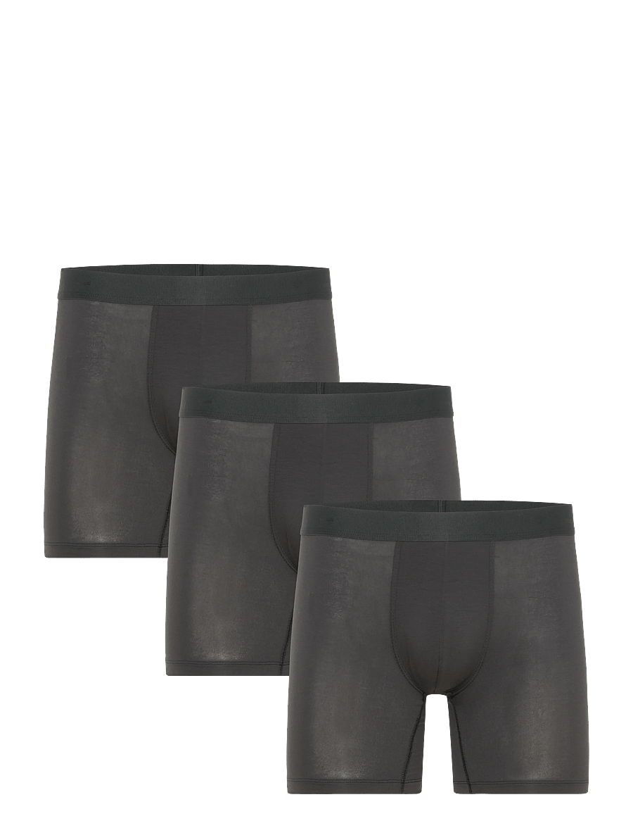 Organic Basics - Premium Boxer Briefs 3-pack - multipack kalsonger - black / black / black - 1