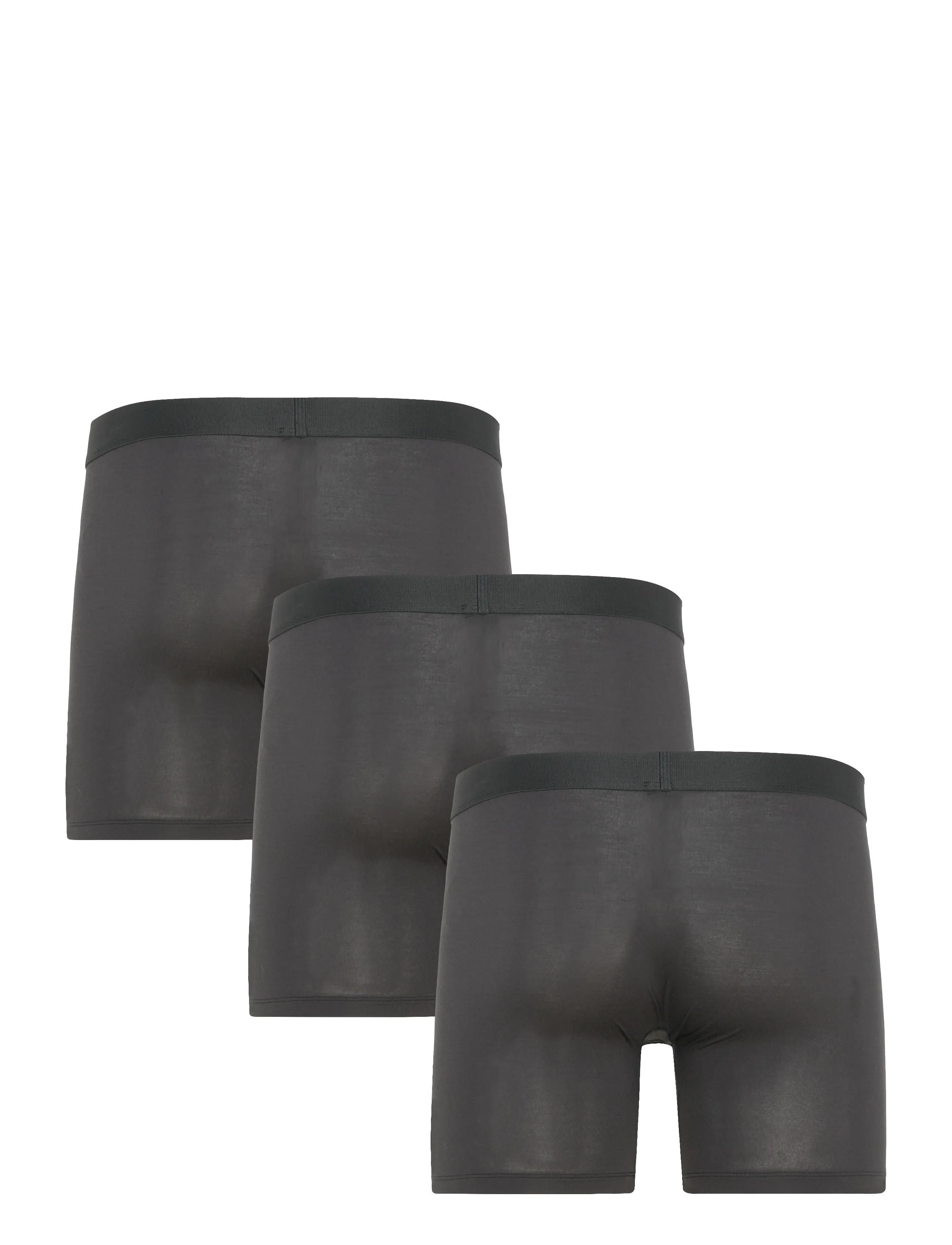 Organic Basics - Premium Boxer Briefs 3-pack - boxershorts - black / black / black - 4