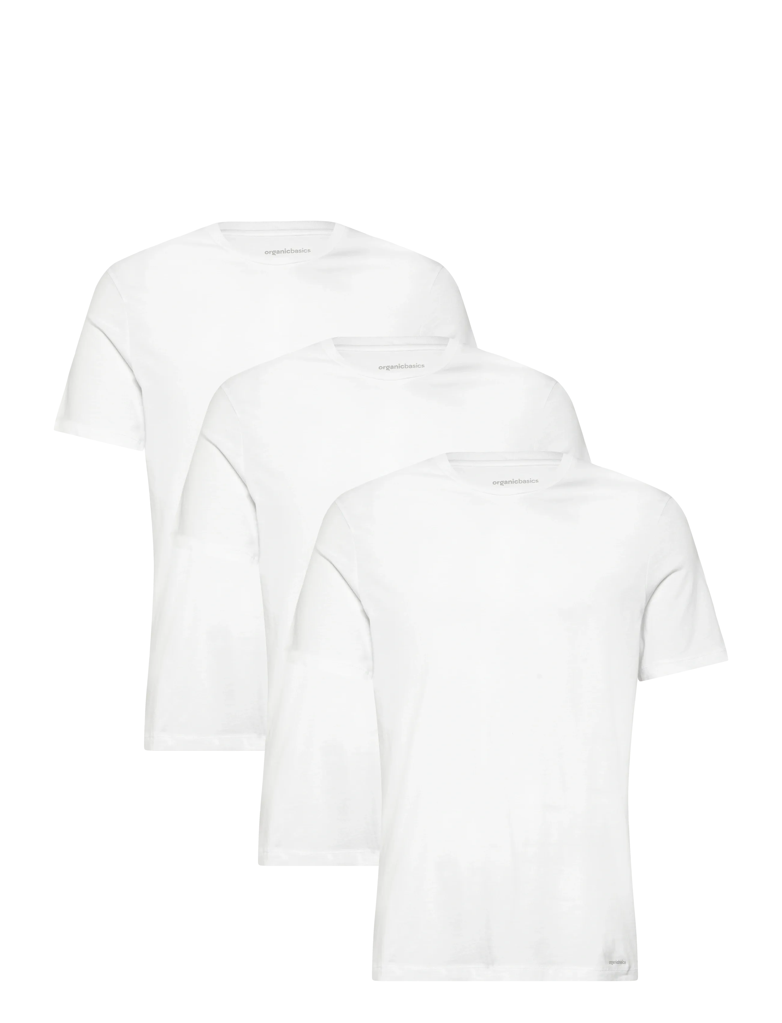 ORGANIC BASICS True Crewneck Tee 3-Pack Weiß - M - Herren