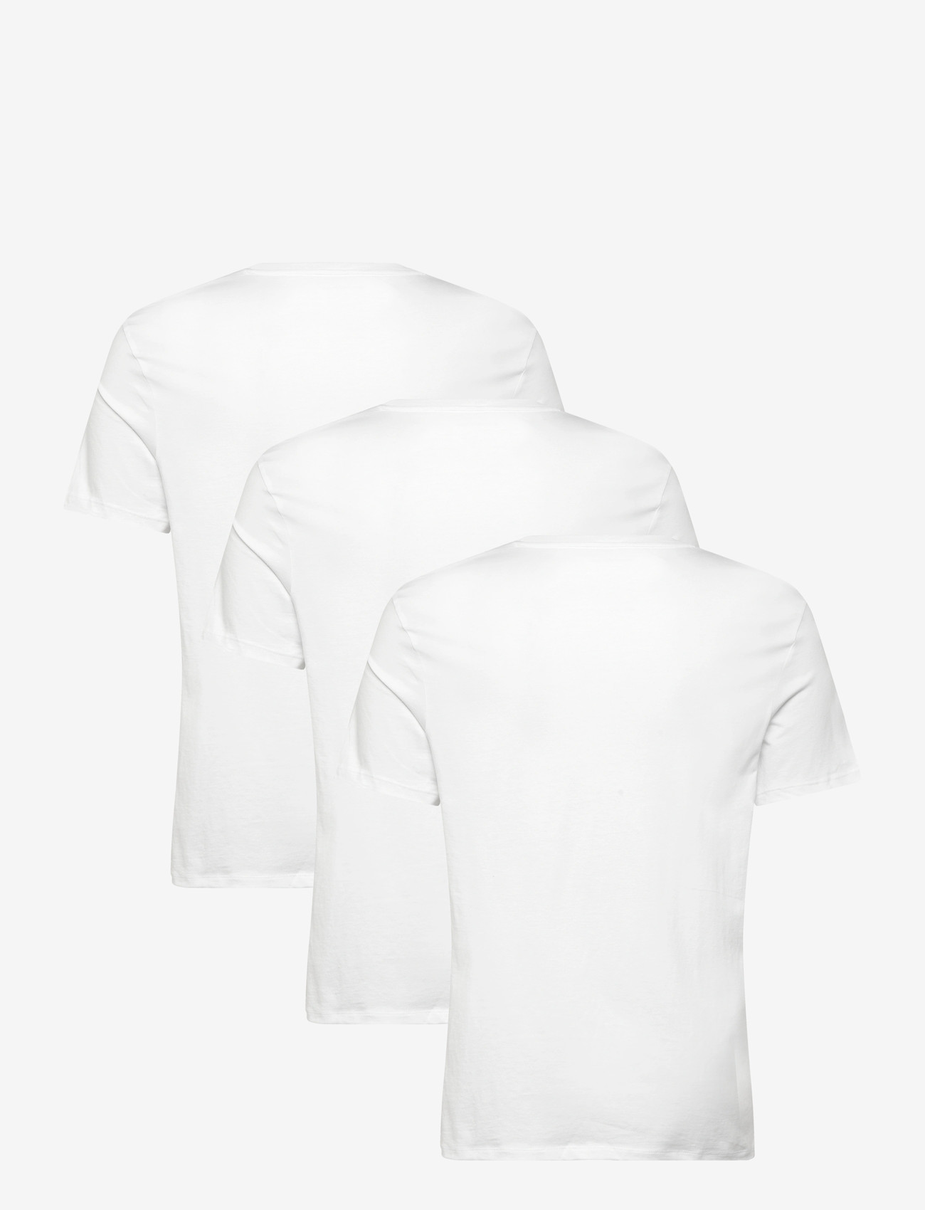 Organic Basics - True Crewneck Tee 3-Pack - kortærmede t-shirts - white / white / white - 1