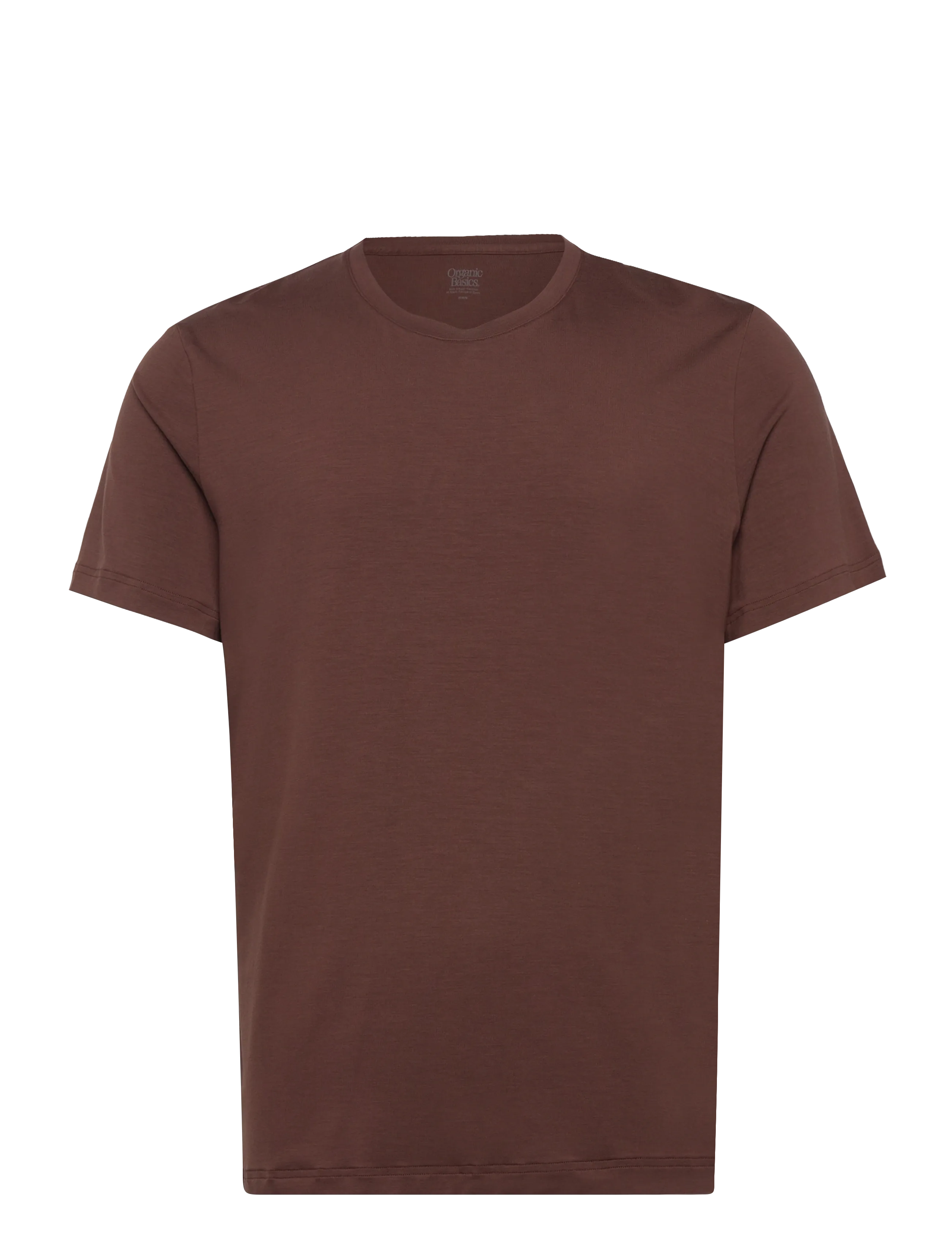 Organic Basics Soft Touch Tee - T-shirts - RICH BROWN / brown
