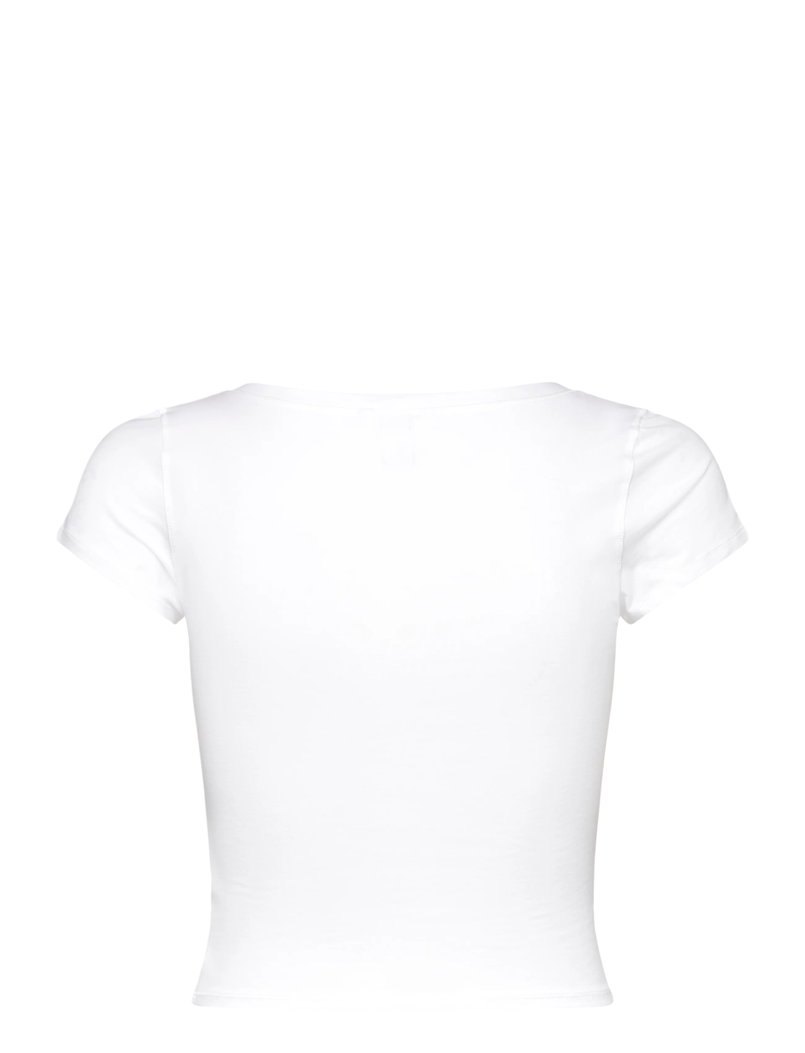 Organic Basics - Core V Baby Tee - laagste prijzen - white - 1