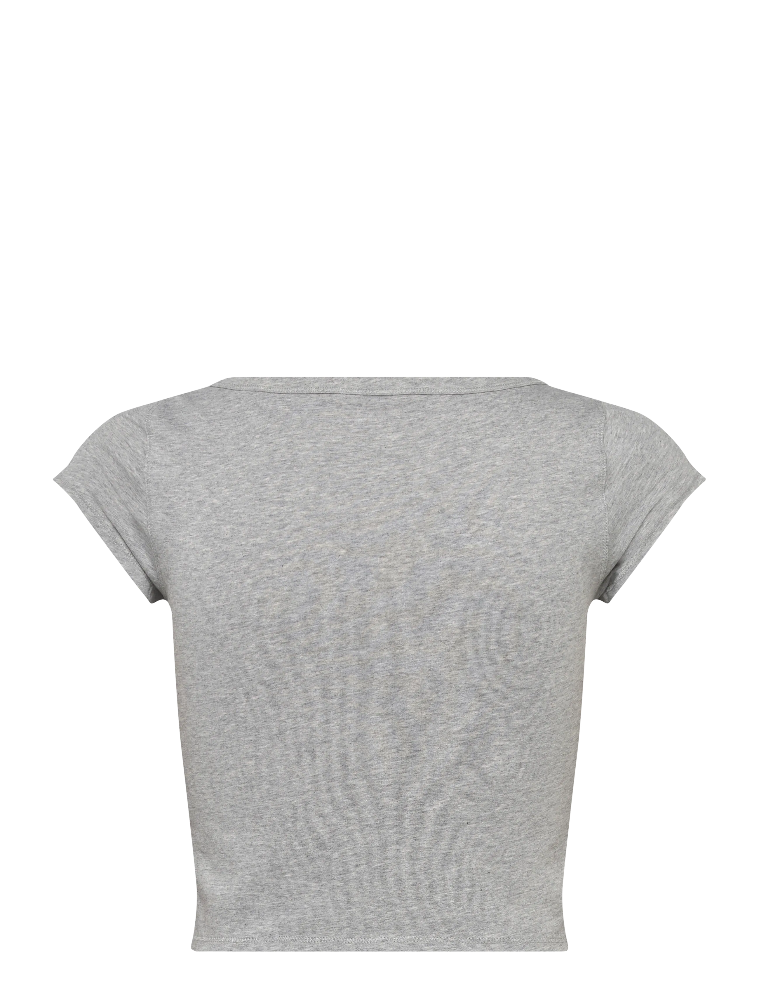 Organic Basics - Core Sport Henley V Tee - laveste priser - grey melange - 1