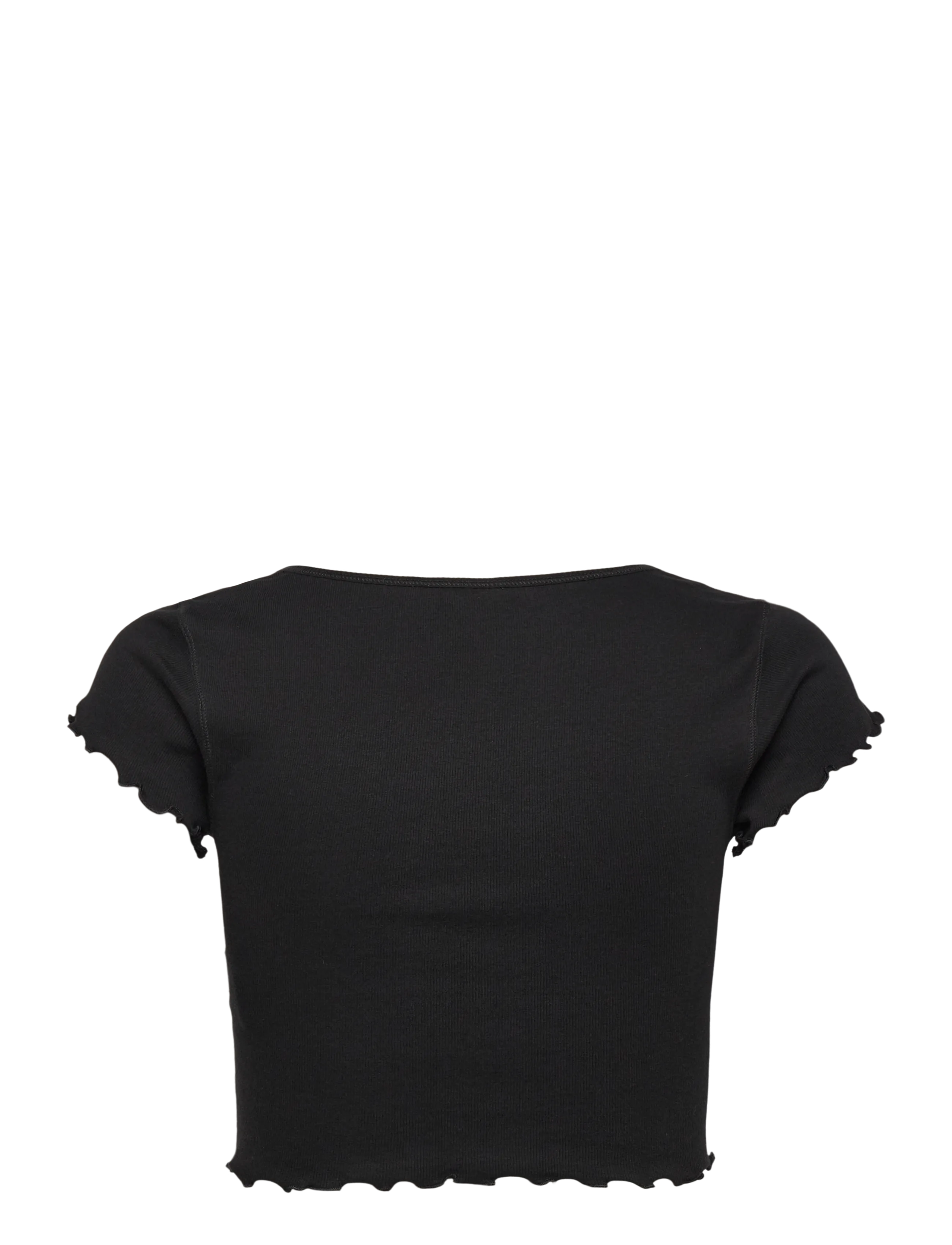Organic Basics - Core Extend Rib Dip Baby Tee - die niedrigsten preise - black - 1