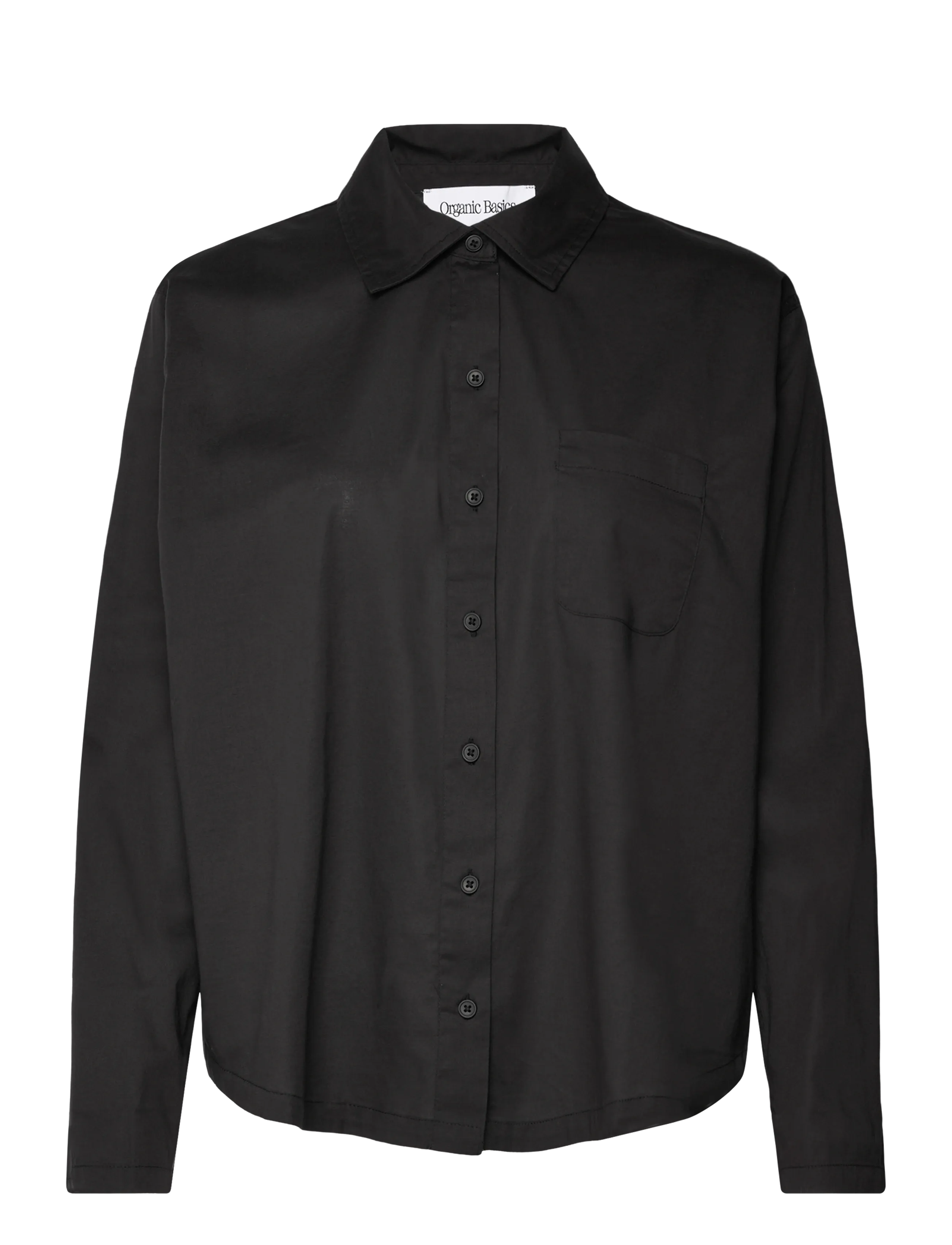 ORGANIC BASICS Core Sleep Poplin Shirt Schwarz - S - Damen