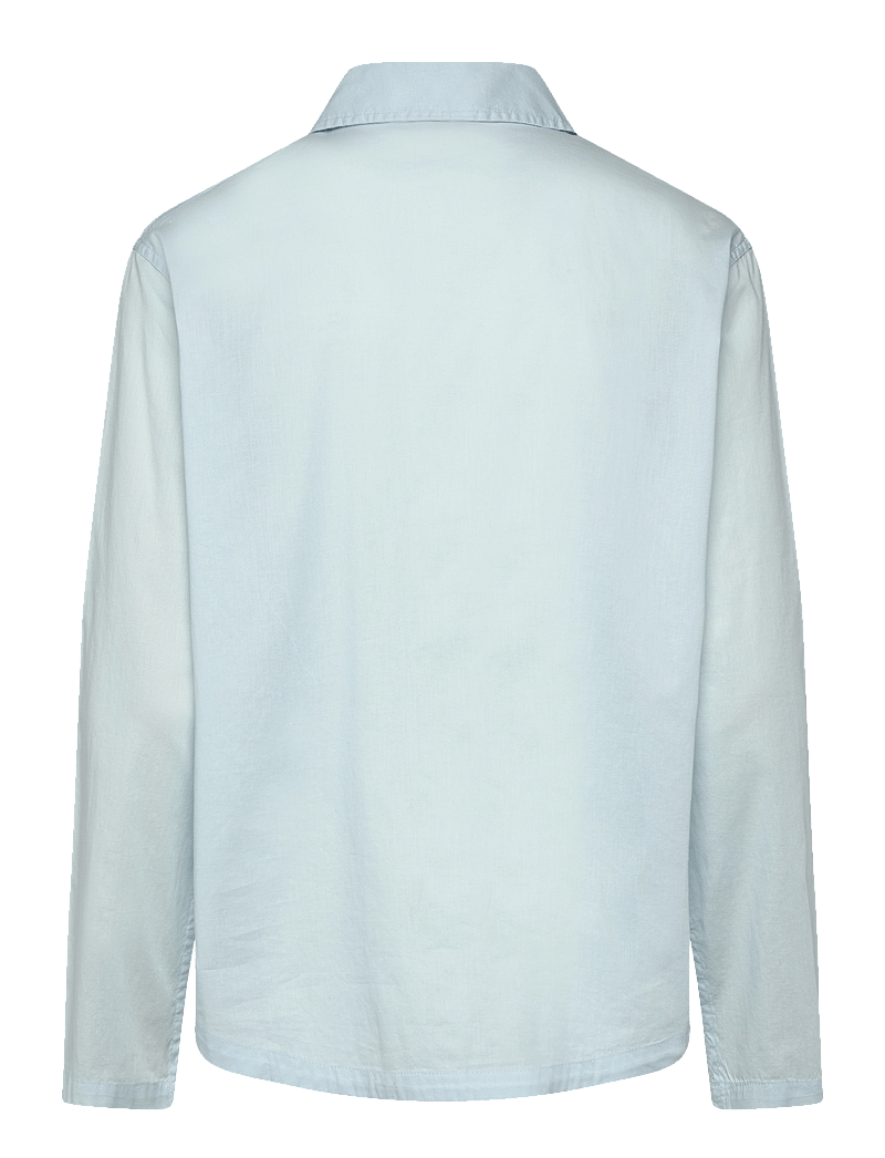 Organic Basics - Core Sleep Poplin Shirt - langärmlige hemden - light blue - 2