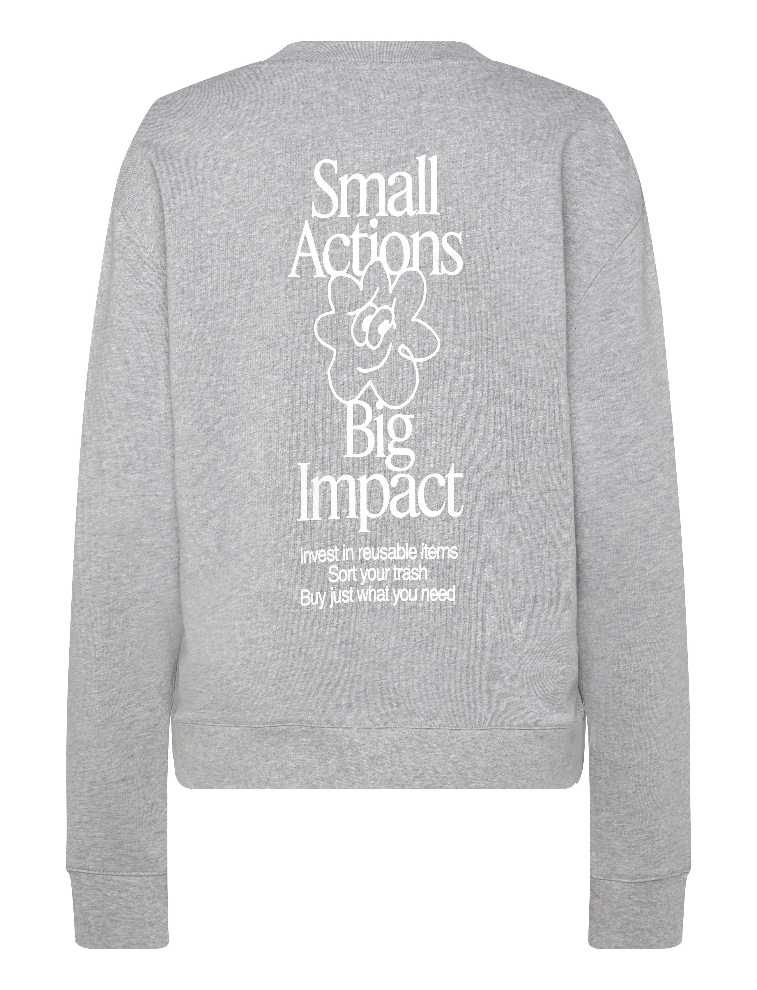 Organic Basics - Merch Sweatshirt - hoodies - grey melange - 1